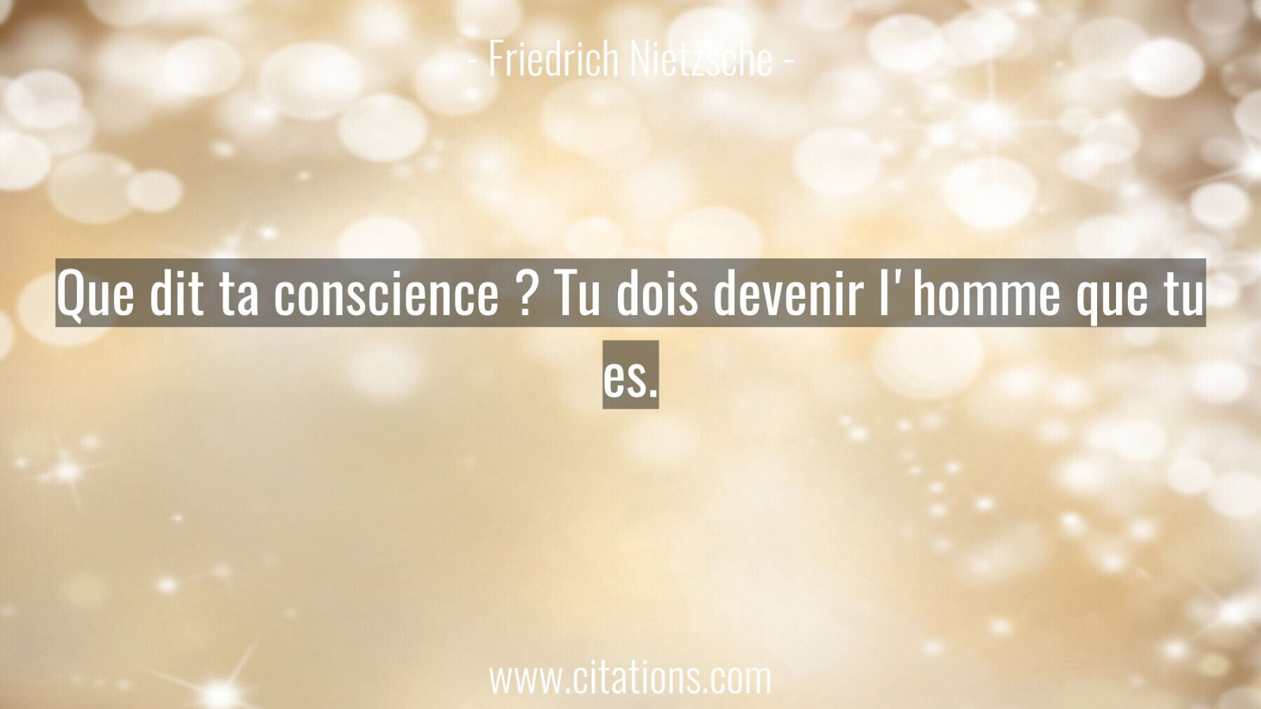 Que Dit Ta Conscience Tu Dois Devenir L Homme Que