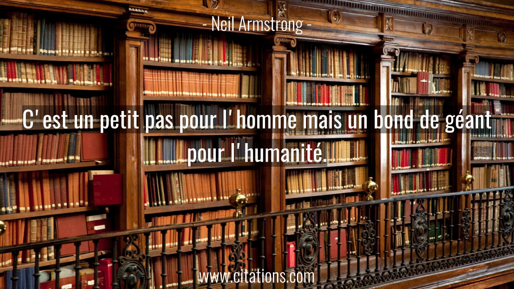 C'est un petit pas pour l'homme mais un bond de