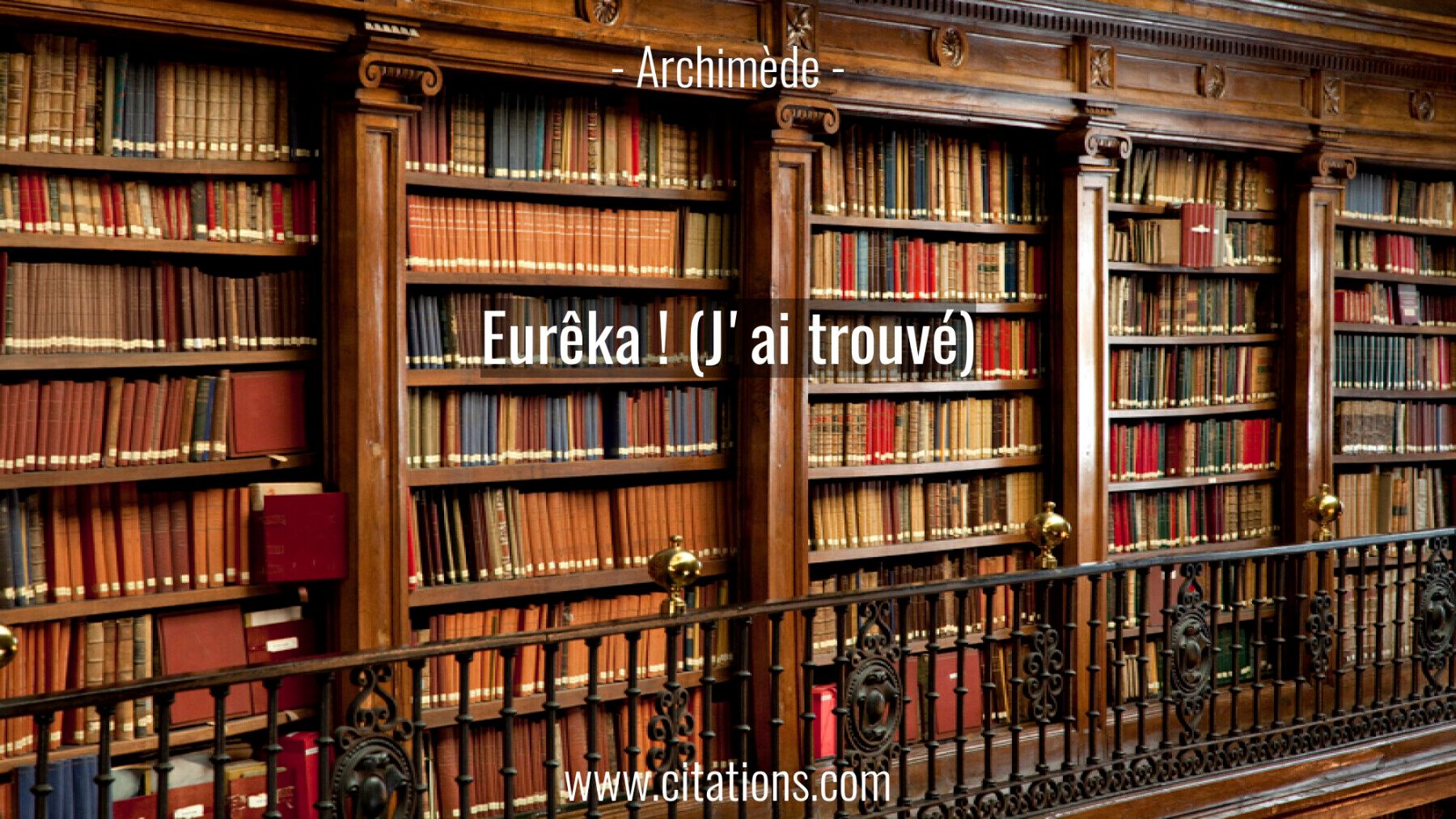 Eurêka ! (J'ai trouvé)