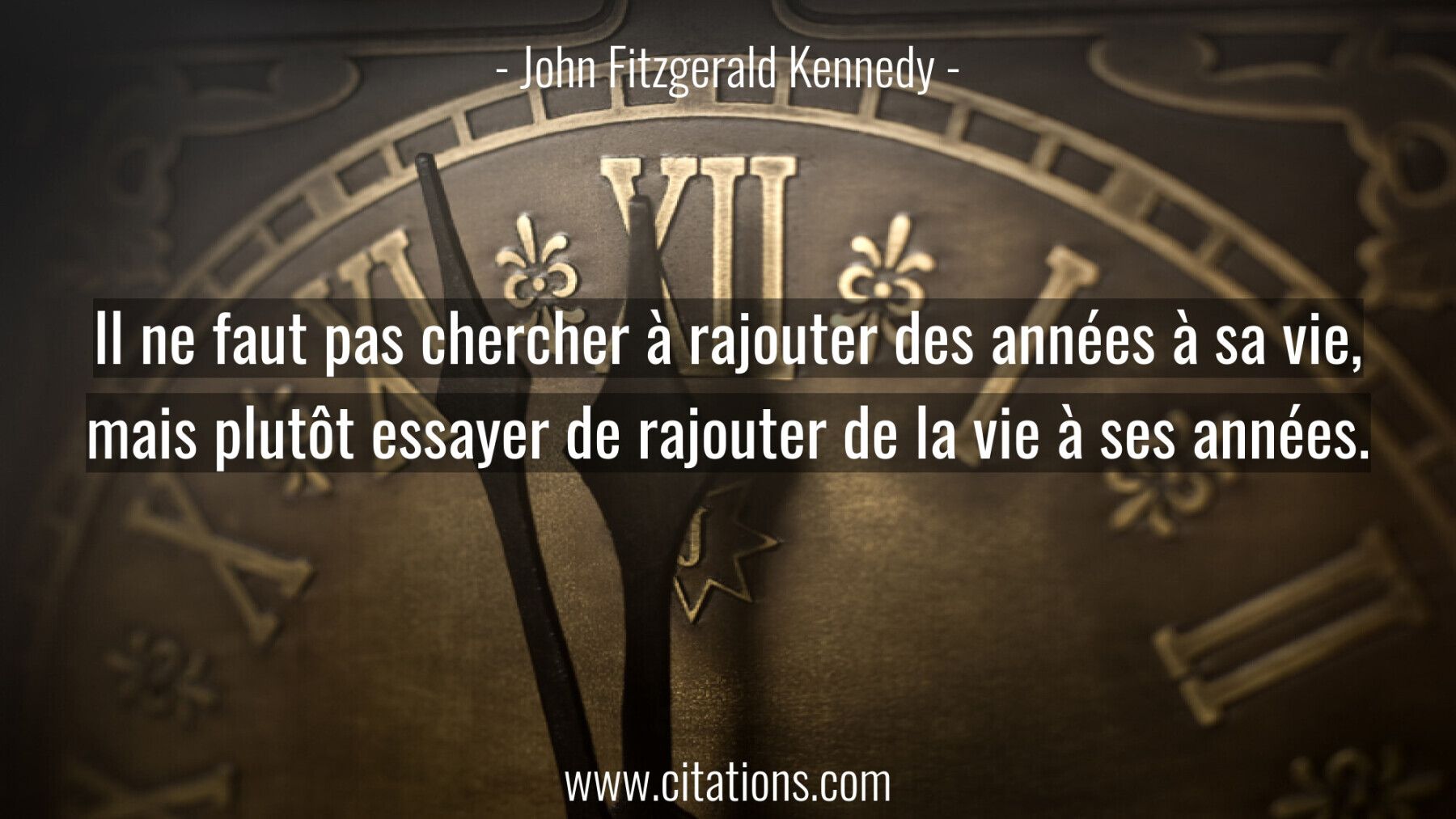 Il ne faut pas chercher à rajouter des années à