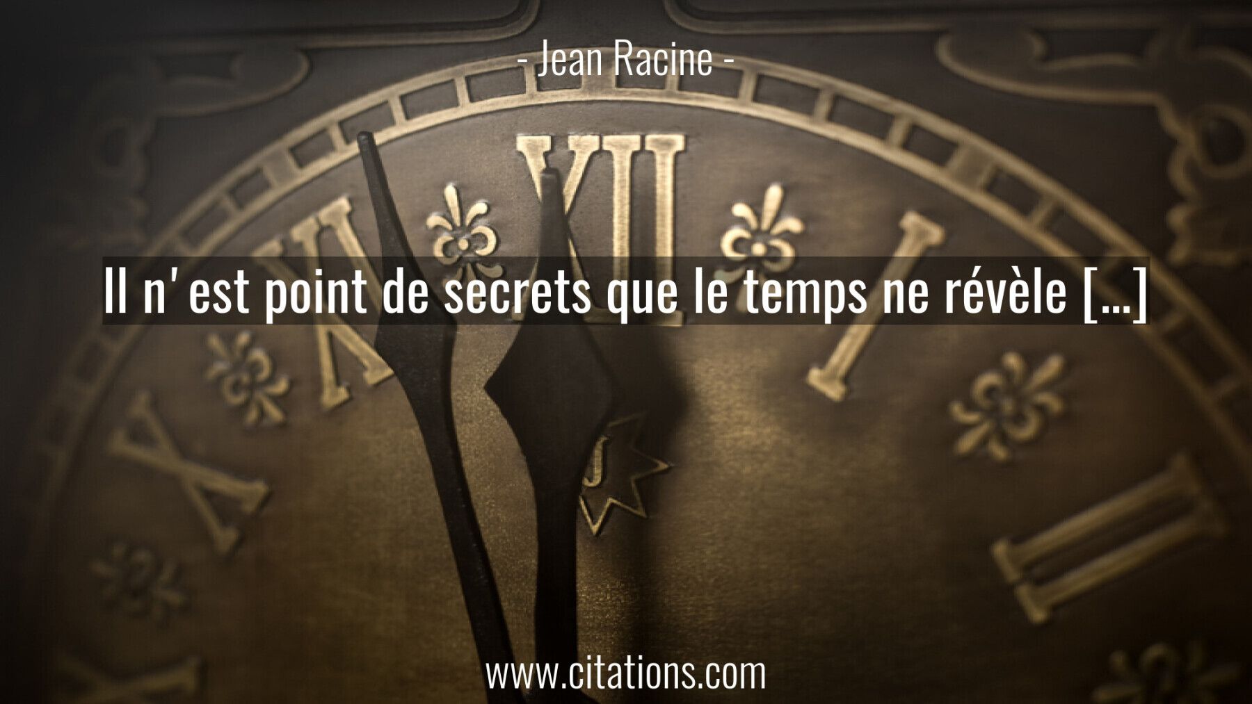 Il n'est point de secrets que le temps ne révèle […]