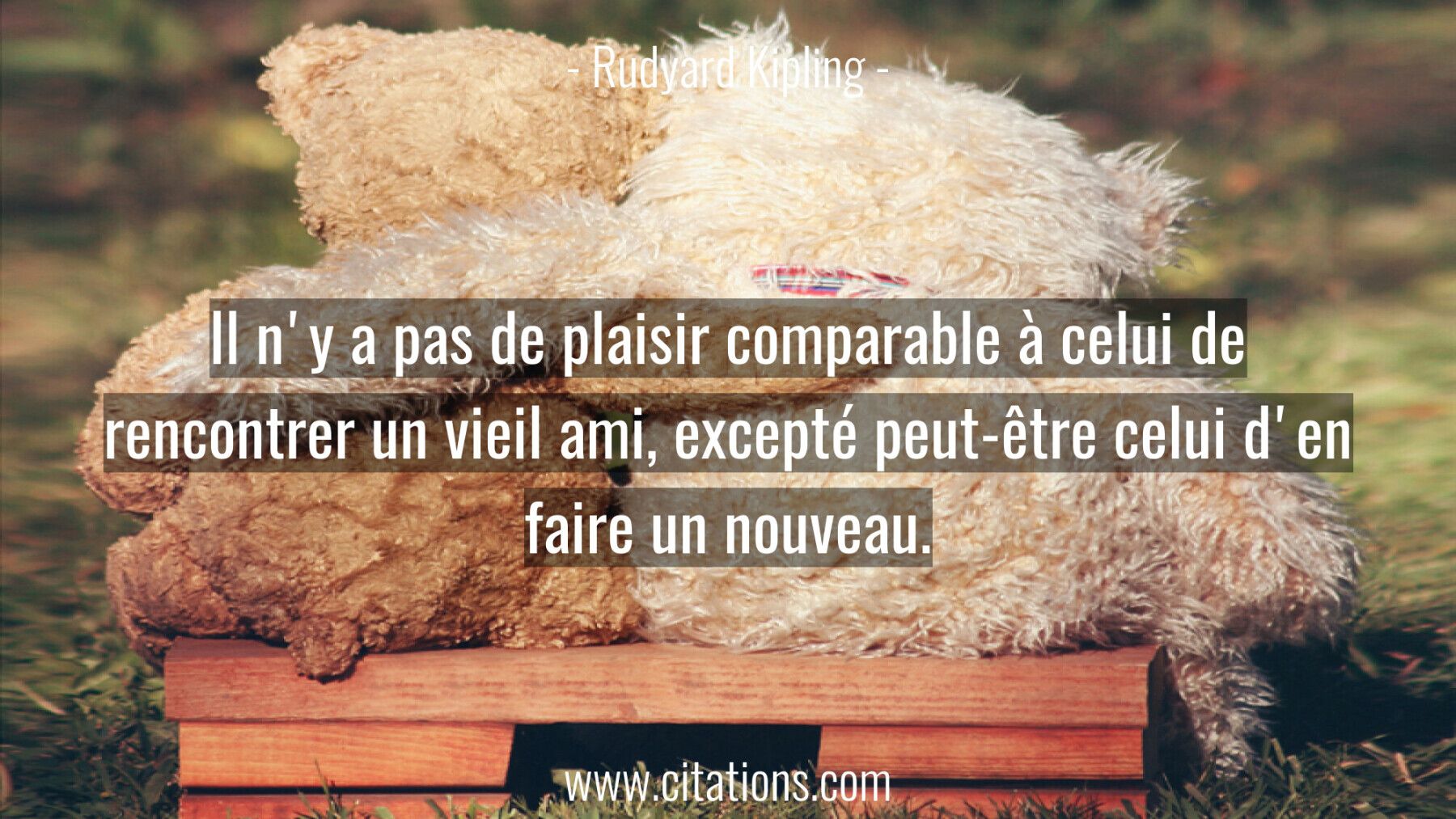 Il n'y a pas de plaisir comparable à celui de