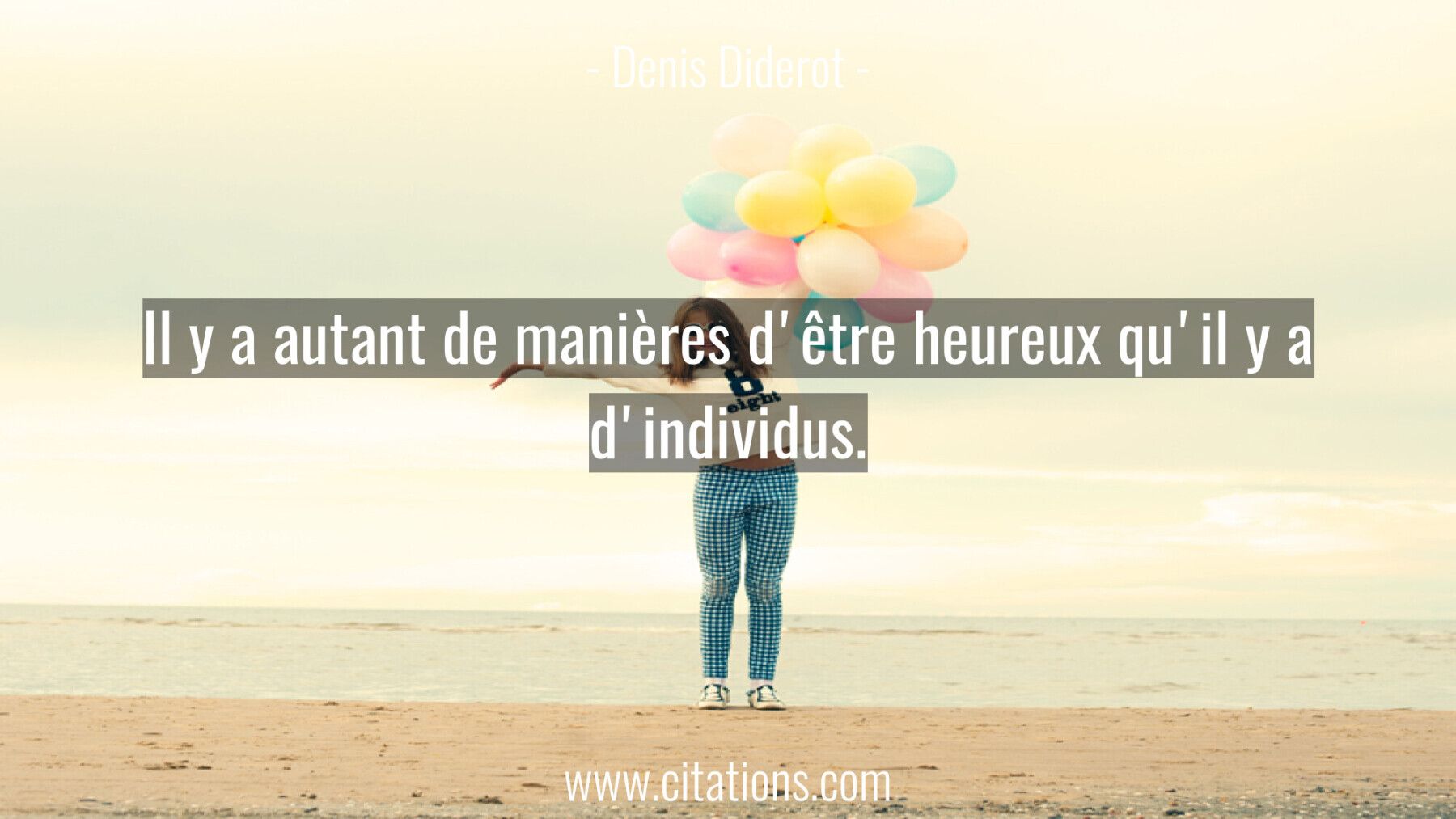 Il y a autant de manières d'être heureux qu'il y
