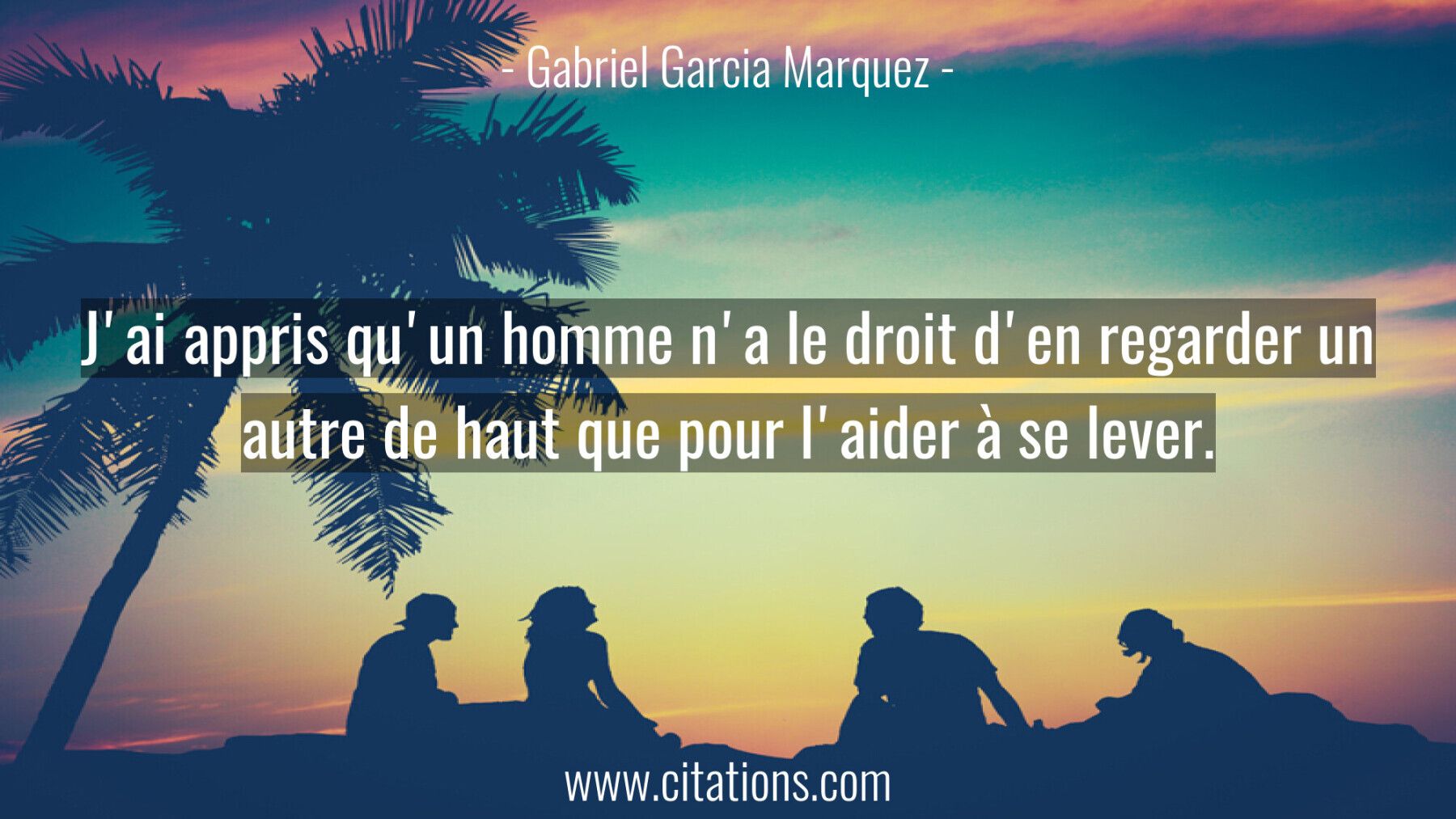 J'ai appris qu'un homme n'a le droit d'en regarder un