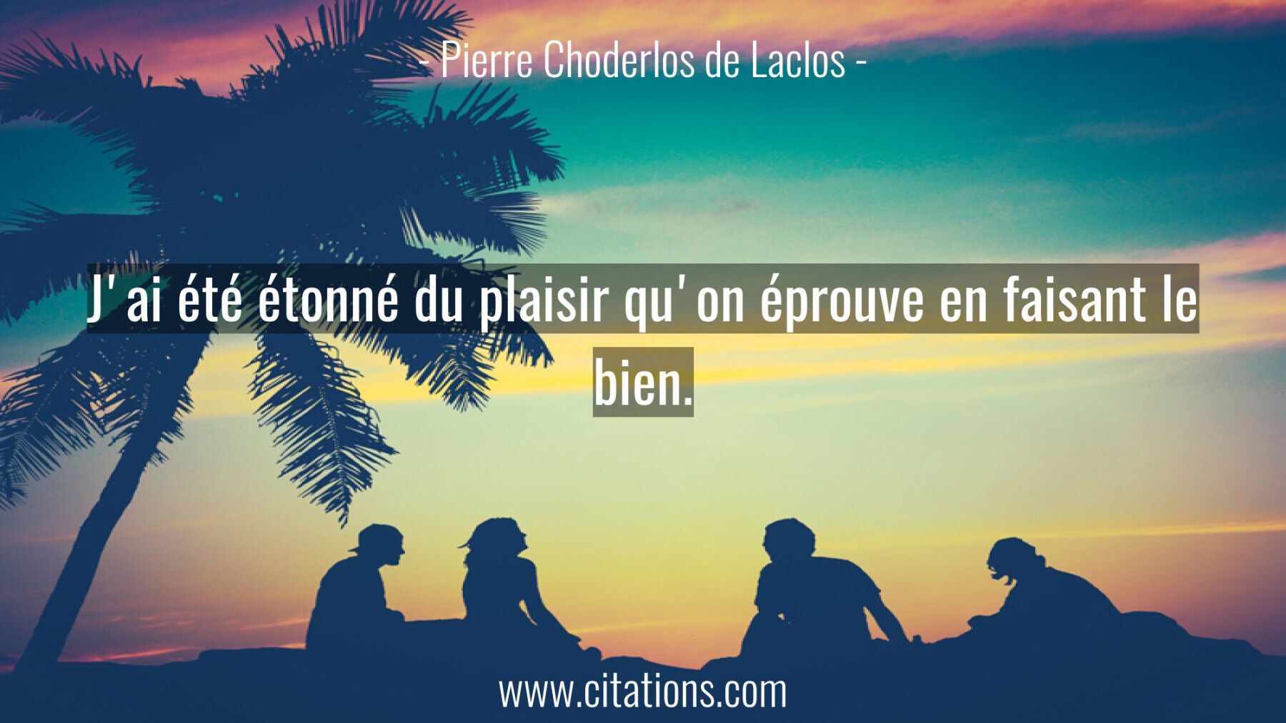 J'ai été étonné du plaisir qu'on éprouve en faisant le