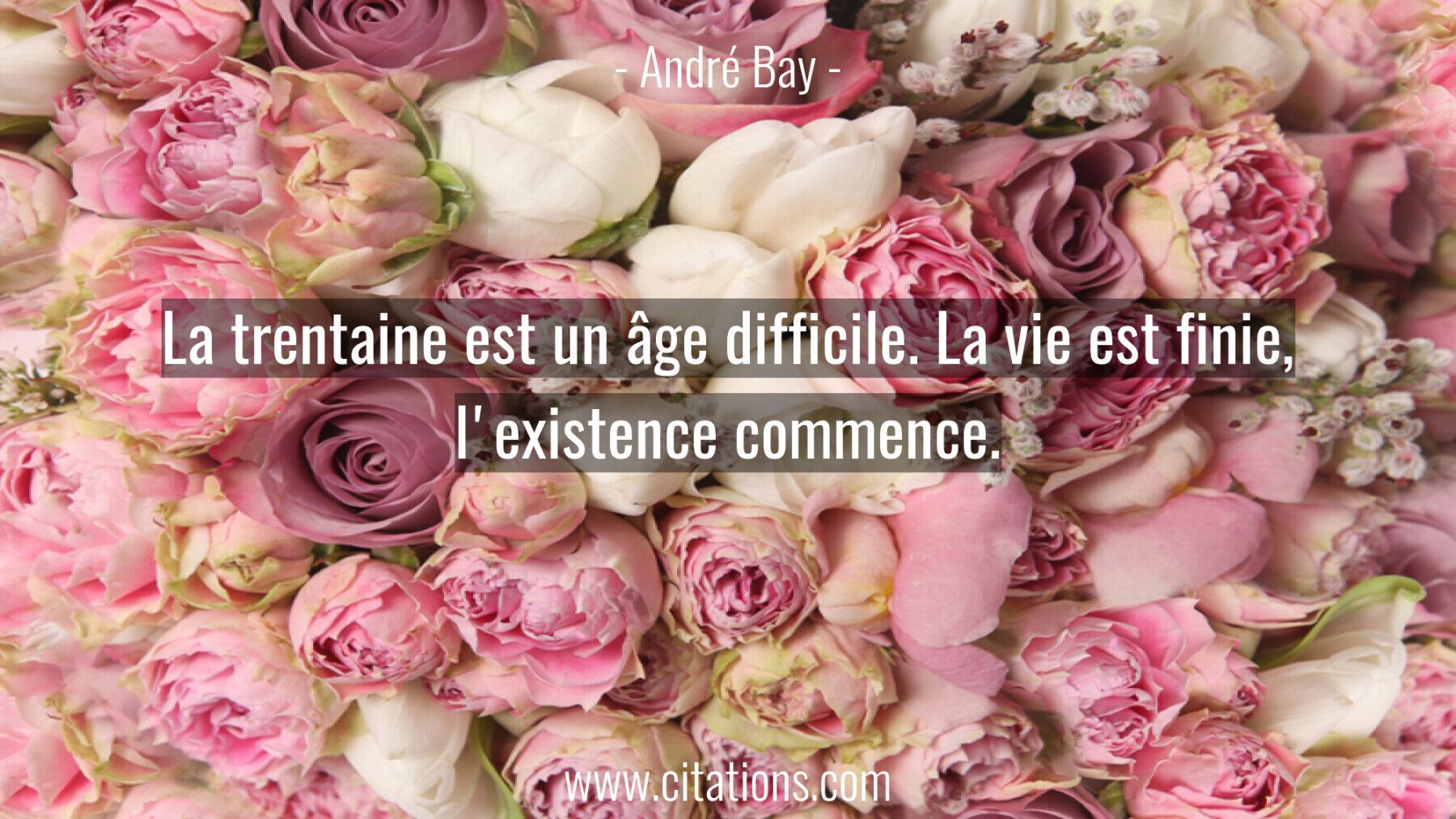 La trentaine est un âge difficile. La vie est finie,