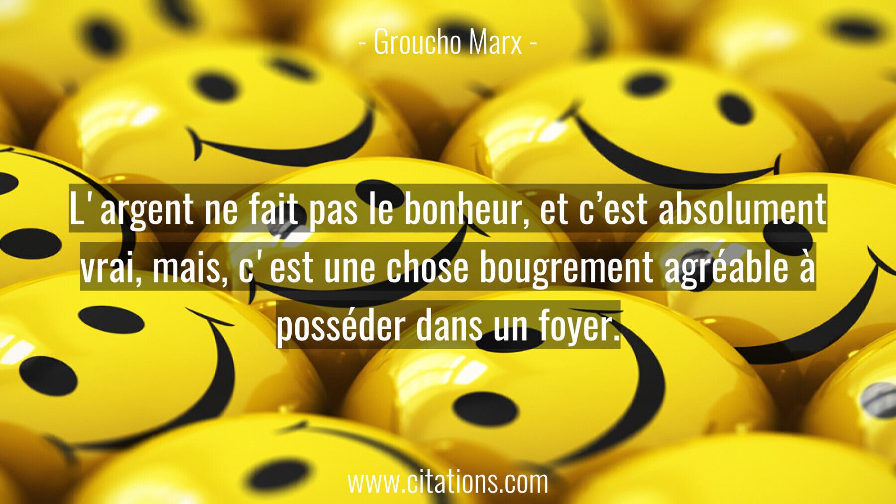L'argent ne fait pas le bonheur, et c'est absolument vrai