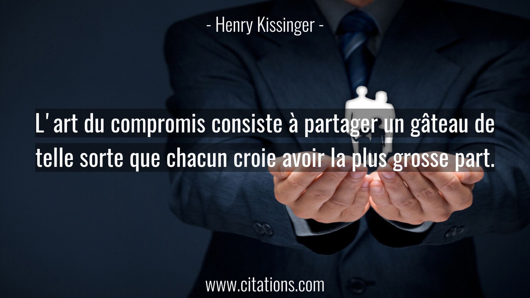 L'art du compromis consiste à partager un gâteau de telle