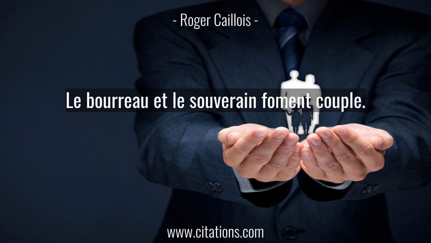 Le bourreau et le souverain foment couple.