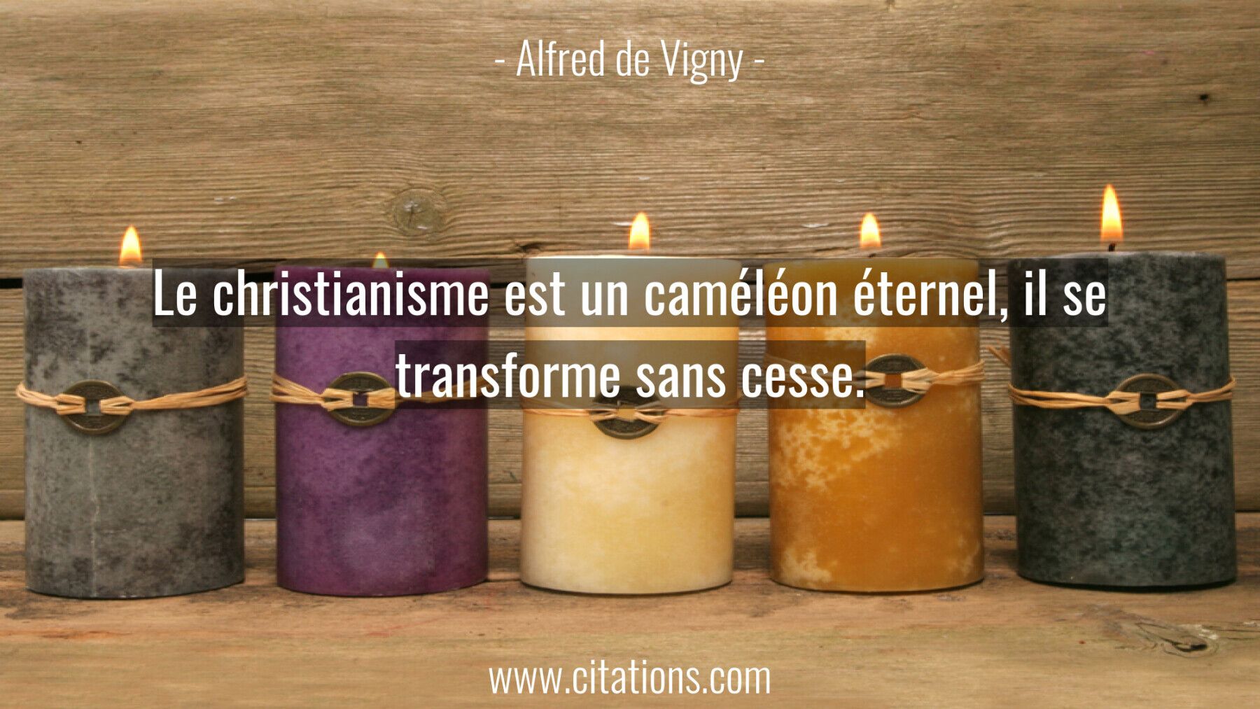 Le christianisme est un caméléon éternel, il se transforme sans cesse.