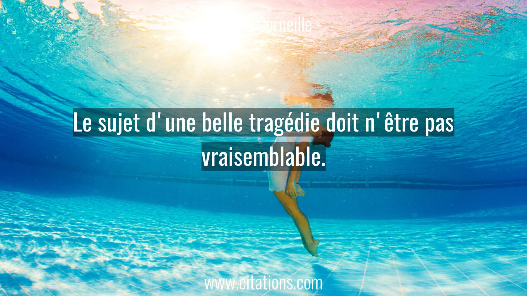 Le sujet d'une belle tragédie doit n'être pas vraisemblable.