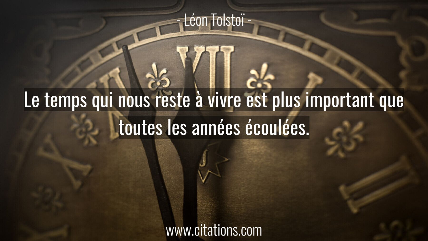 Le temps qui nous reste à vivre est plus important