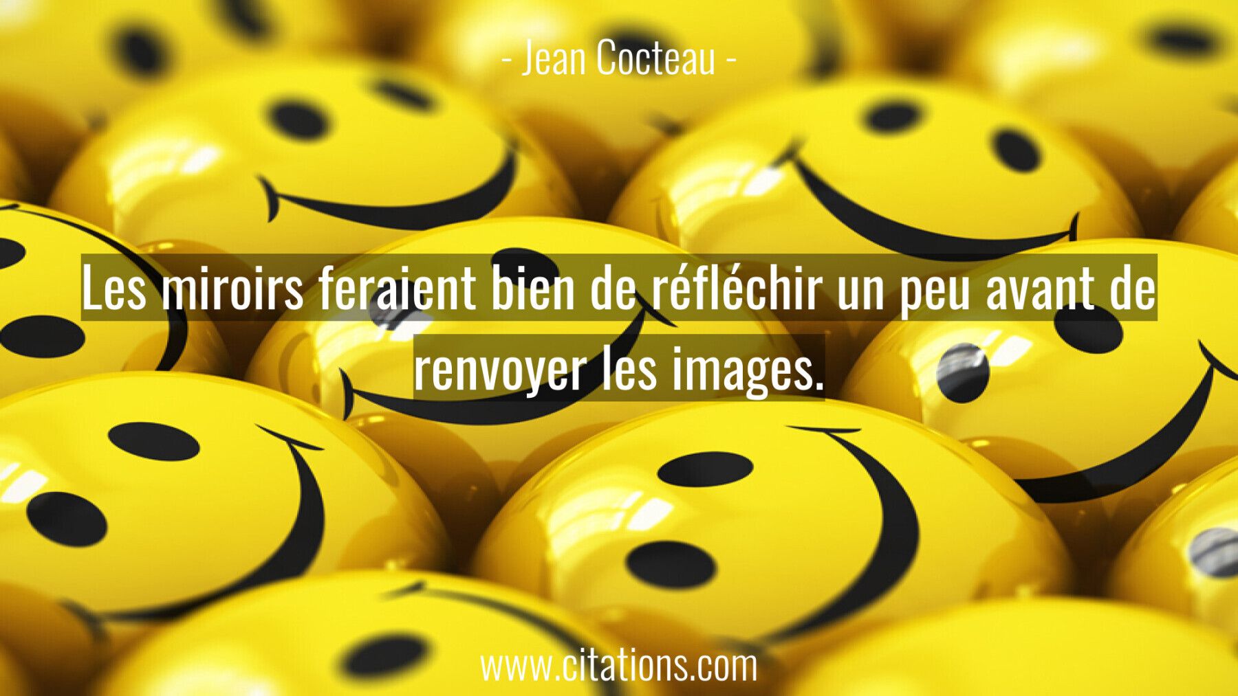 Les miroirs feraient bien de réfléchir un peu avant de renvoyer les images.