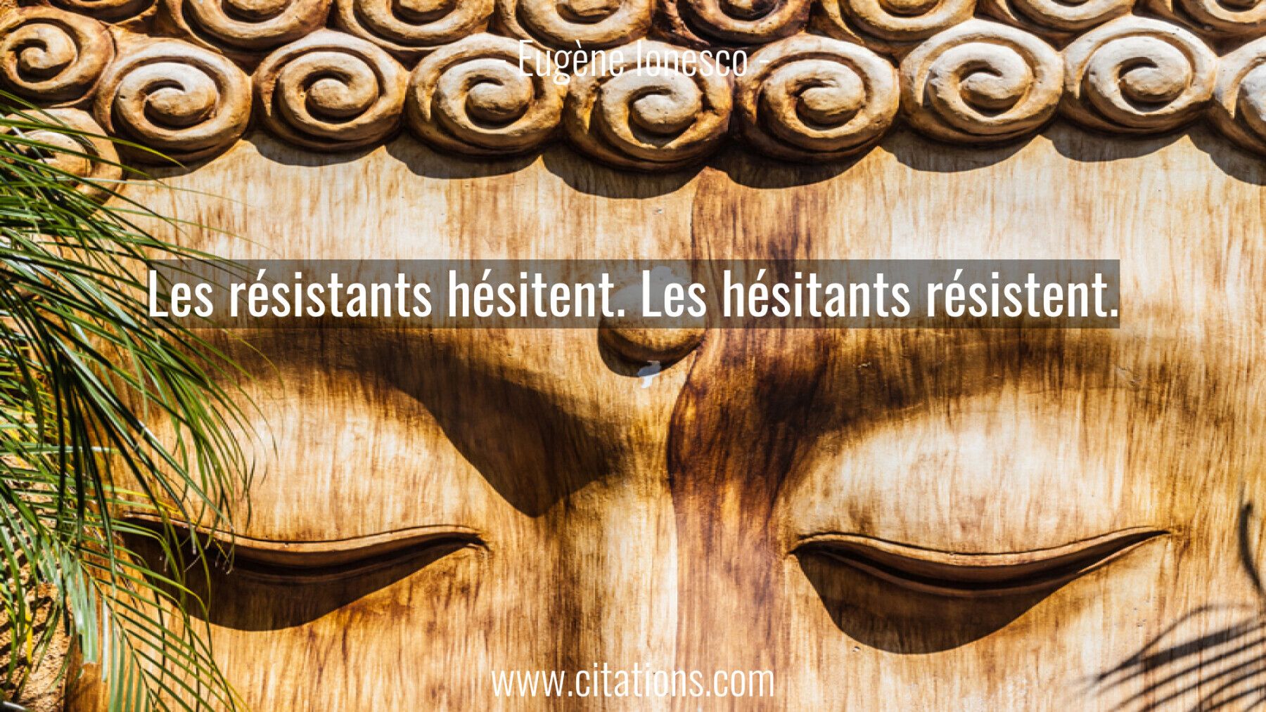 Les résistants hésitent. Les hésitants résistent.