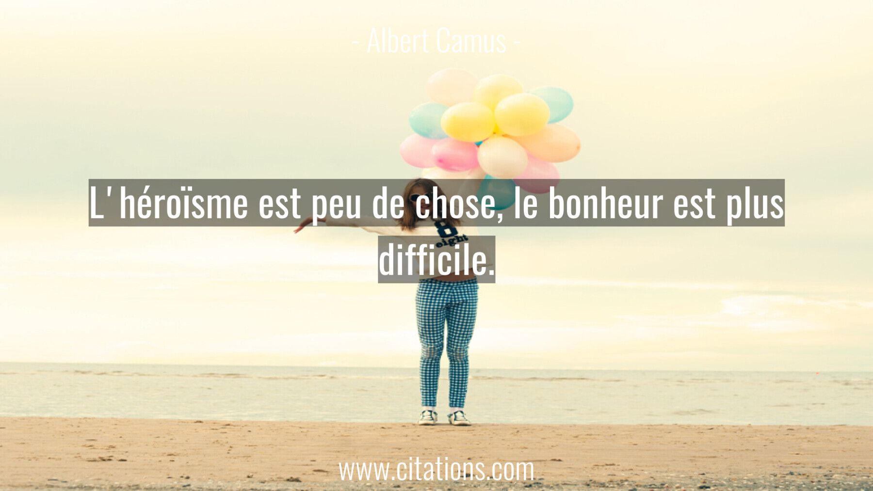 L'héroïsme est peu de chose, le bonheur est plus difficile.