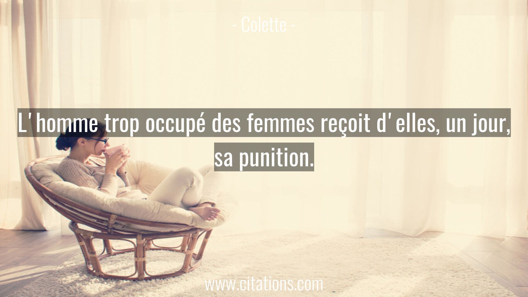 L'homme trop occupé des femmes reçoit d'elles, un jour, sa punition.
