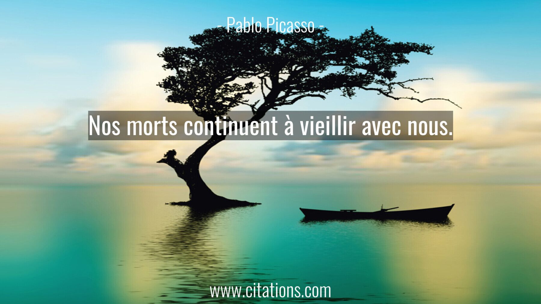 Nos morts continuent à vieillir avec nous.