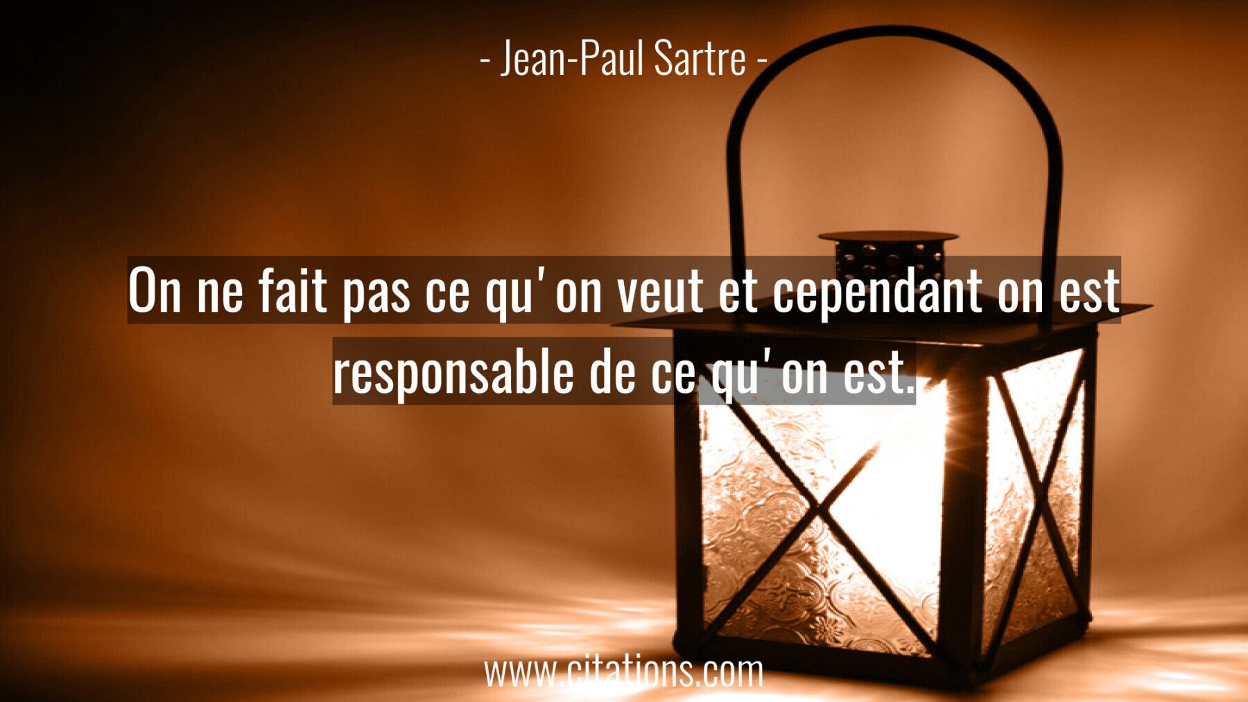 On ne fait pas ce qu'on veut et cependant on