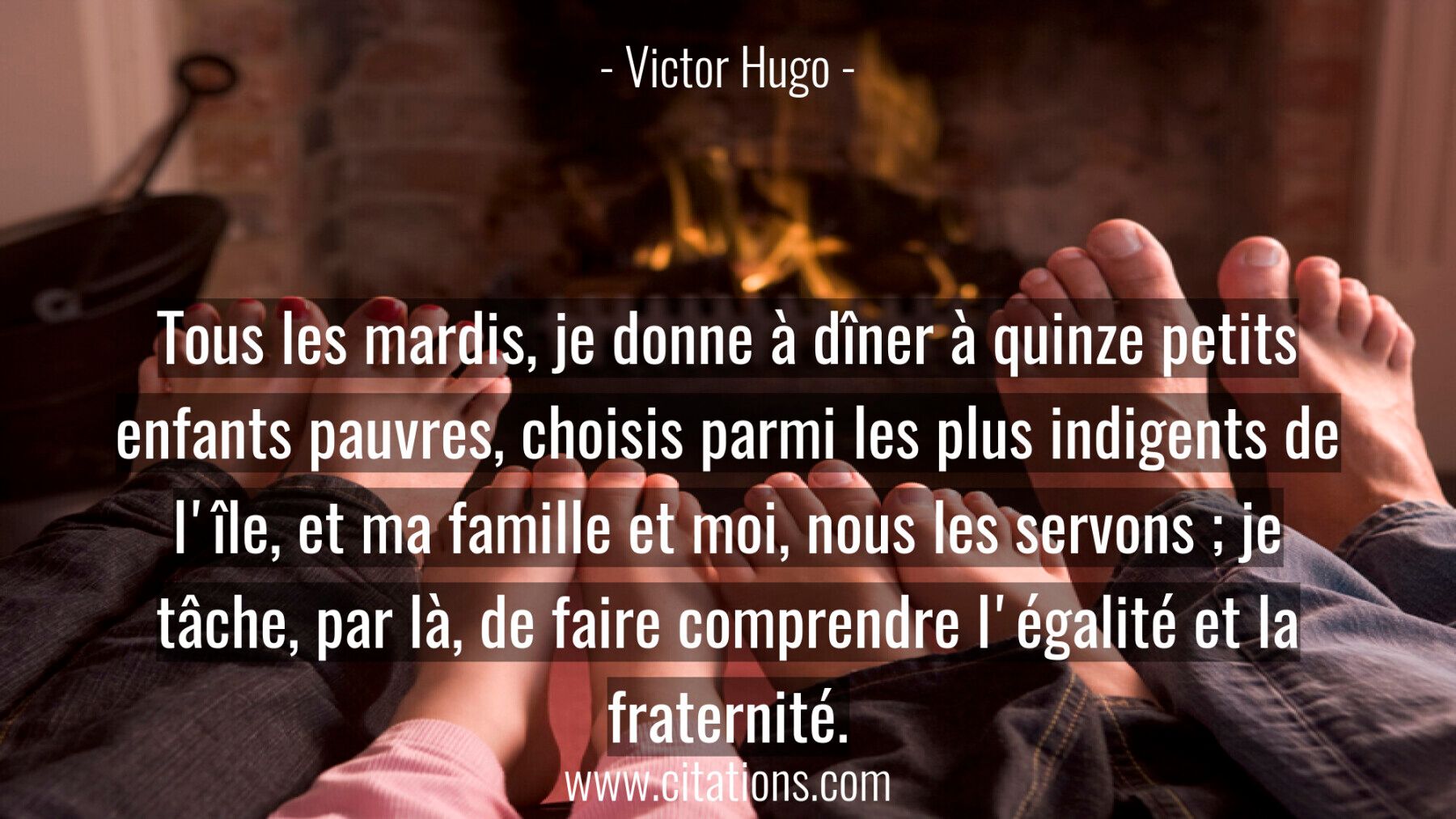 Tous les mardis, je donne à dîner à quinze petits
