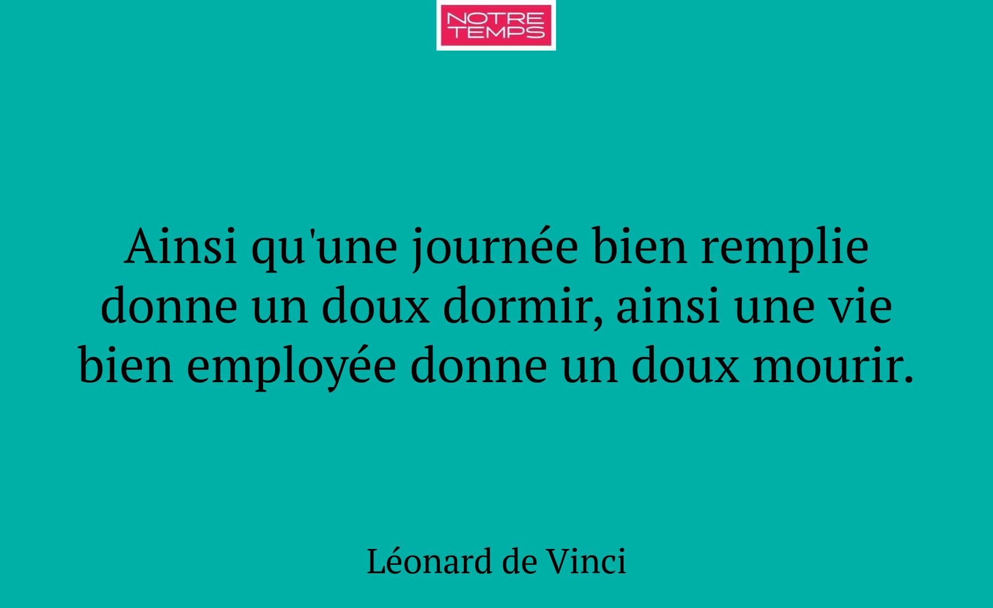Ainsi qu'une journée bien remplie donne un doux do...