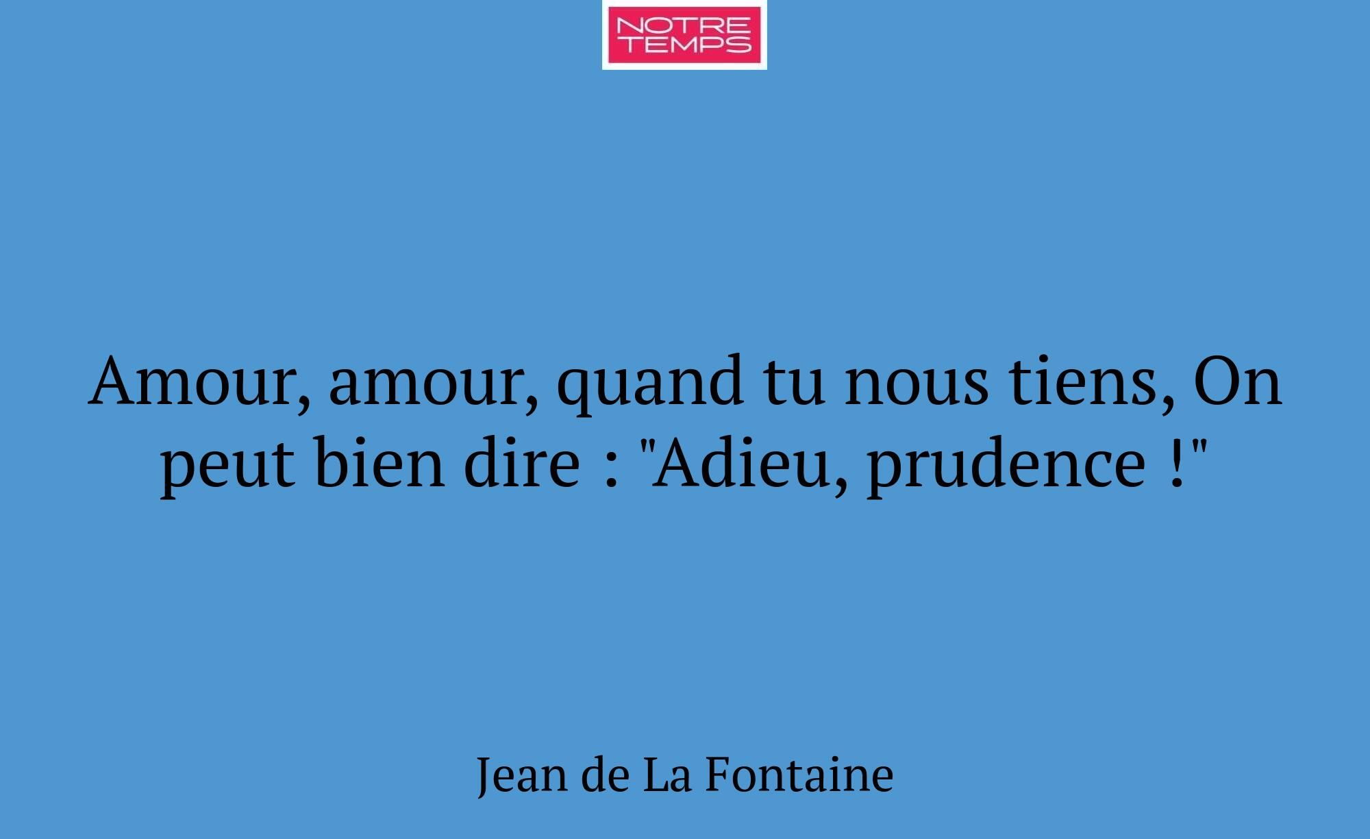 Amour, amour, quand tu nous tiens, On peut bien di...