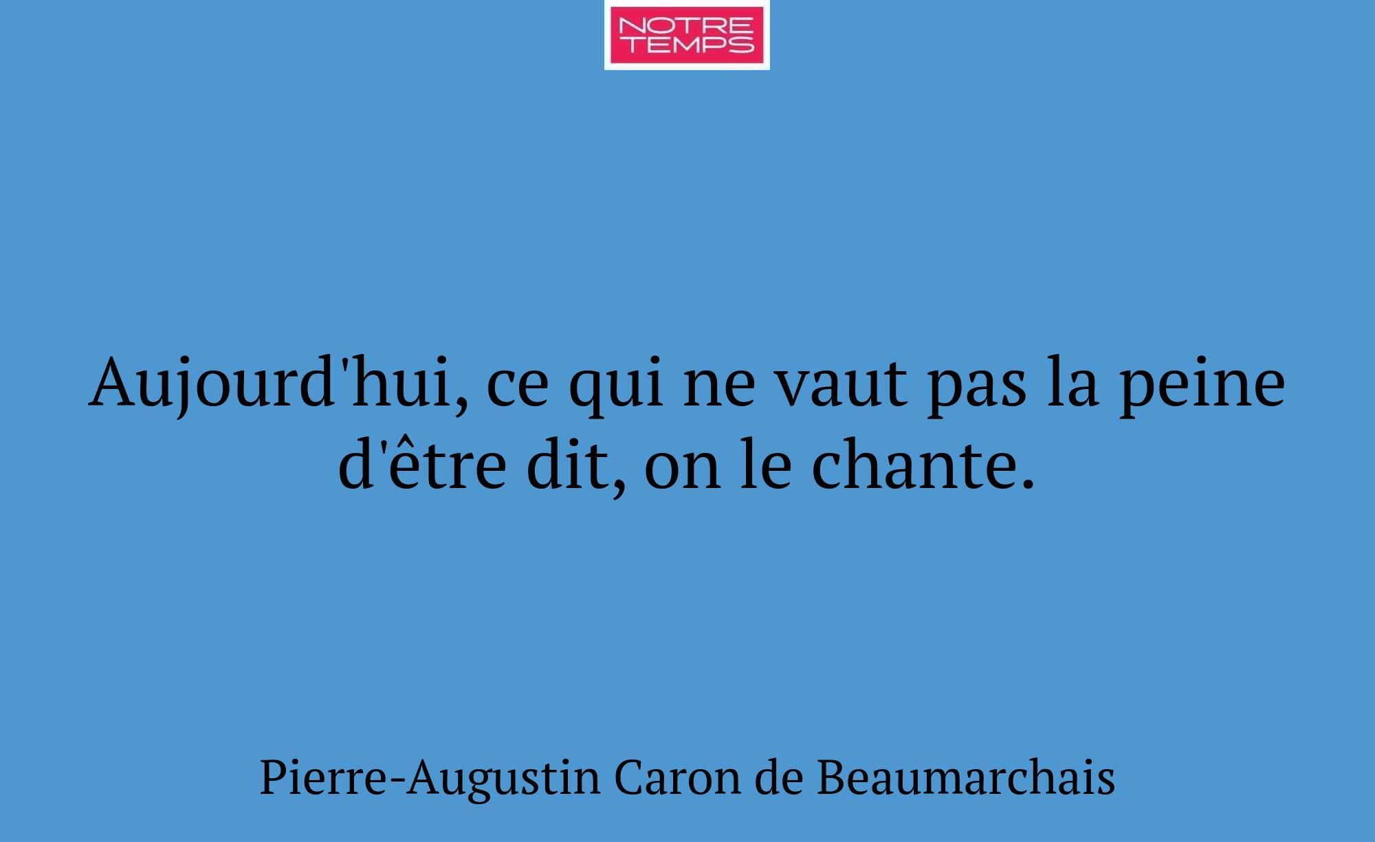 Aujourd'hui, ce qui ne vaut pas la peine d'être di...
