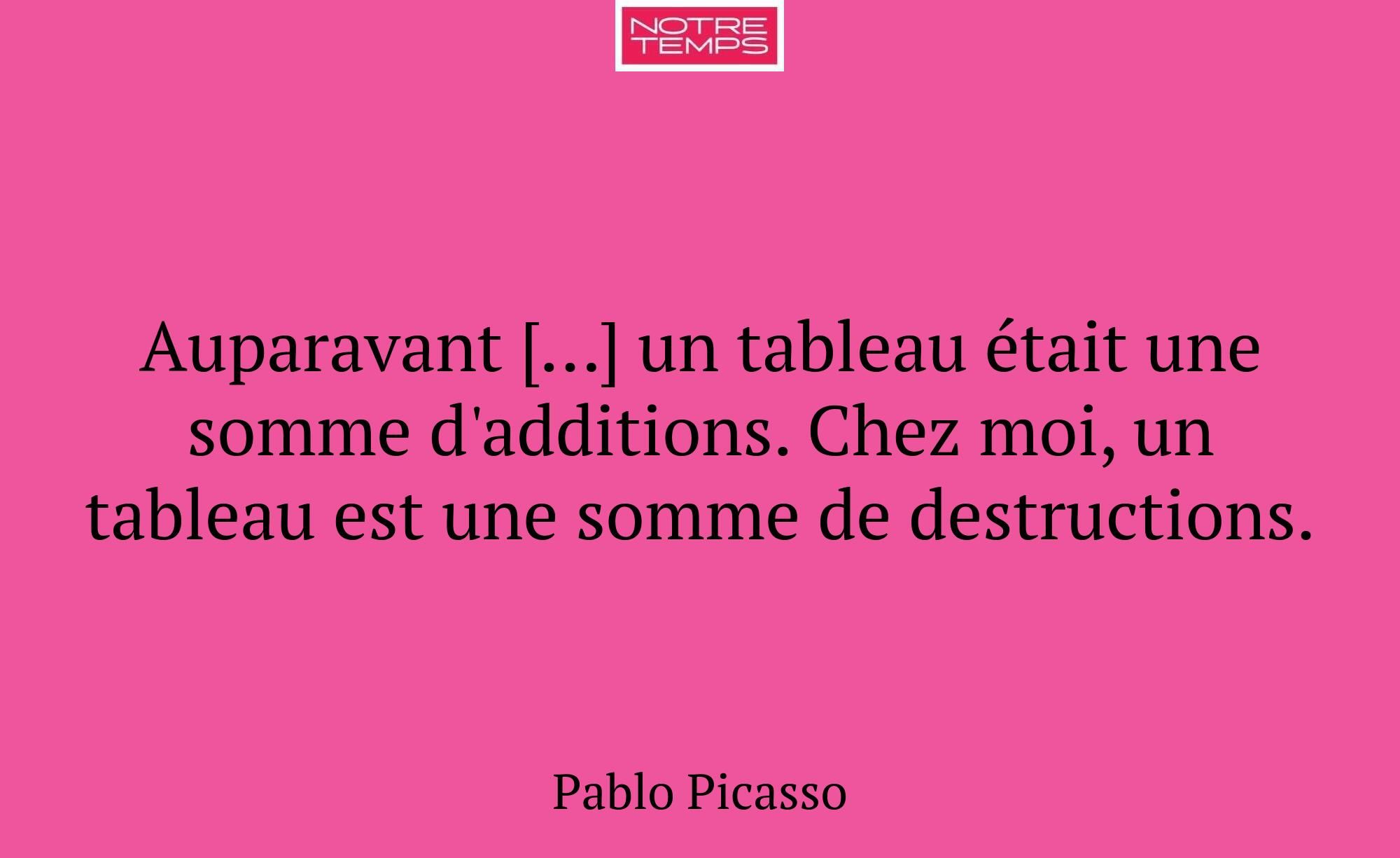 Auparavant […] un tableau était une somme d'additi...