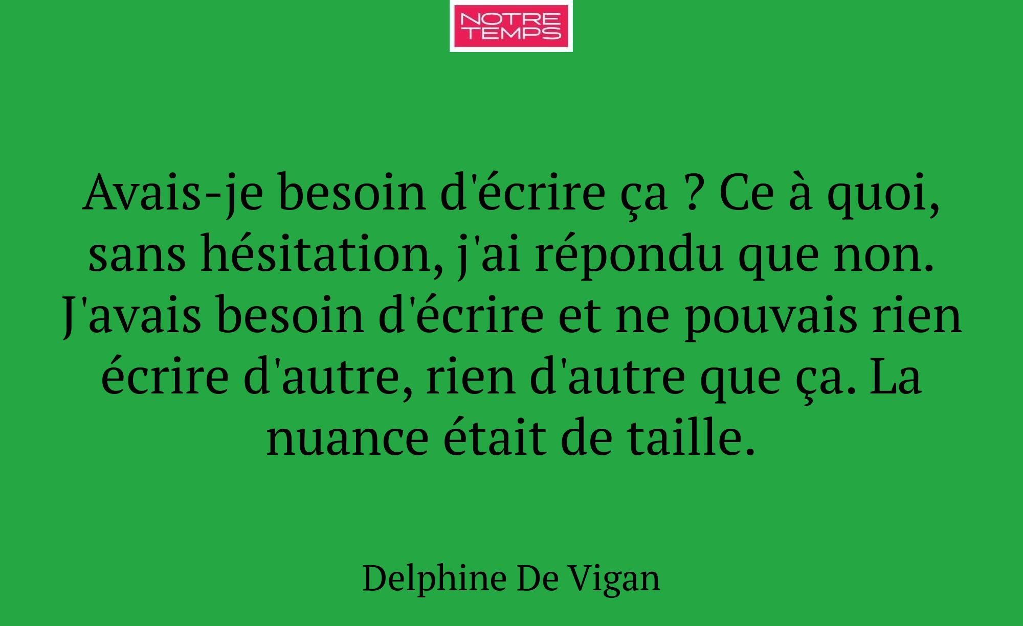 Avais-je besoin d'écrire ça ? Ce à quoi, sans hési...