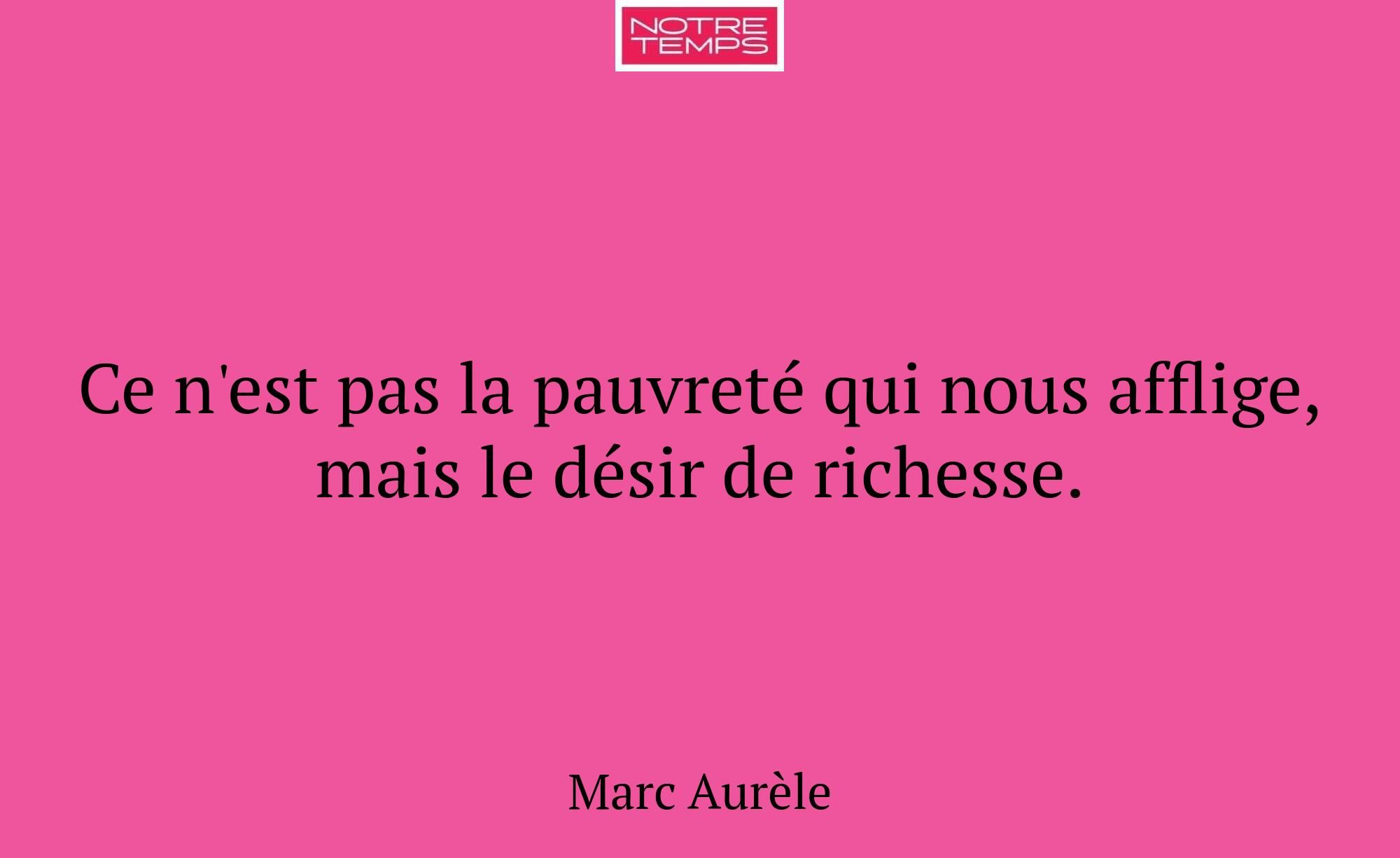 Ce n'est pas la pauvreté qui nous afflige, mais le...