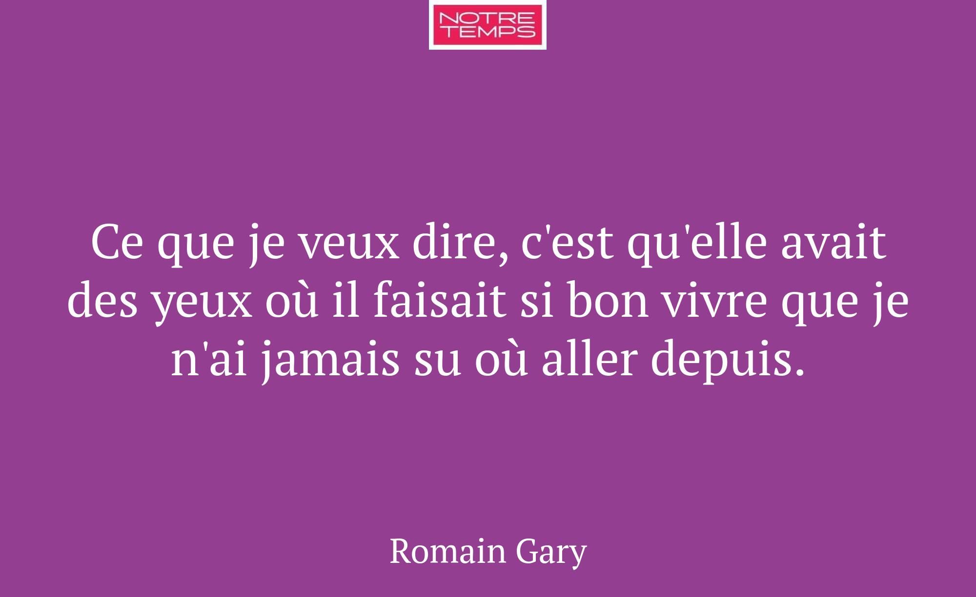 Ce que je veux dire, c'est qu'elle avait des yeux...