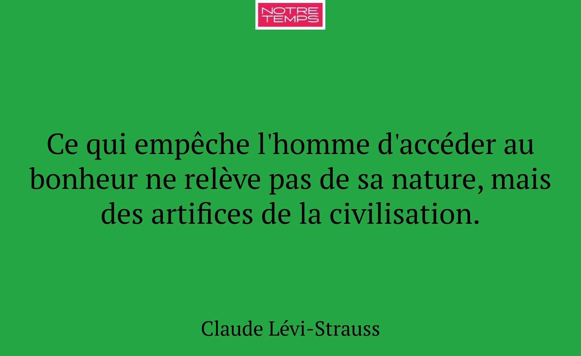Ce qui empêche l'homme d'accéder au bonheur ne rel...