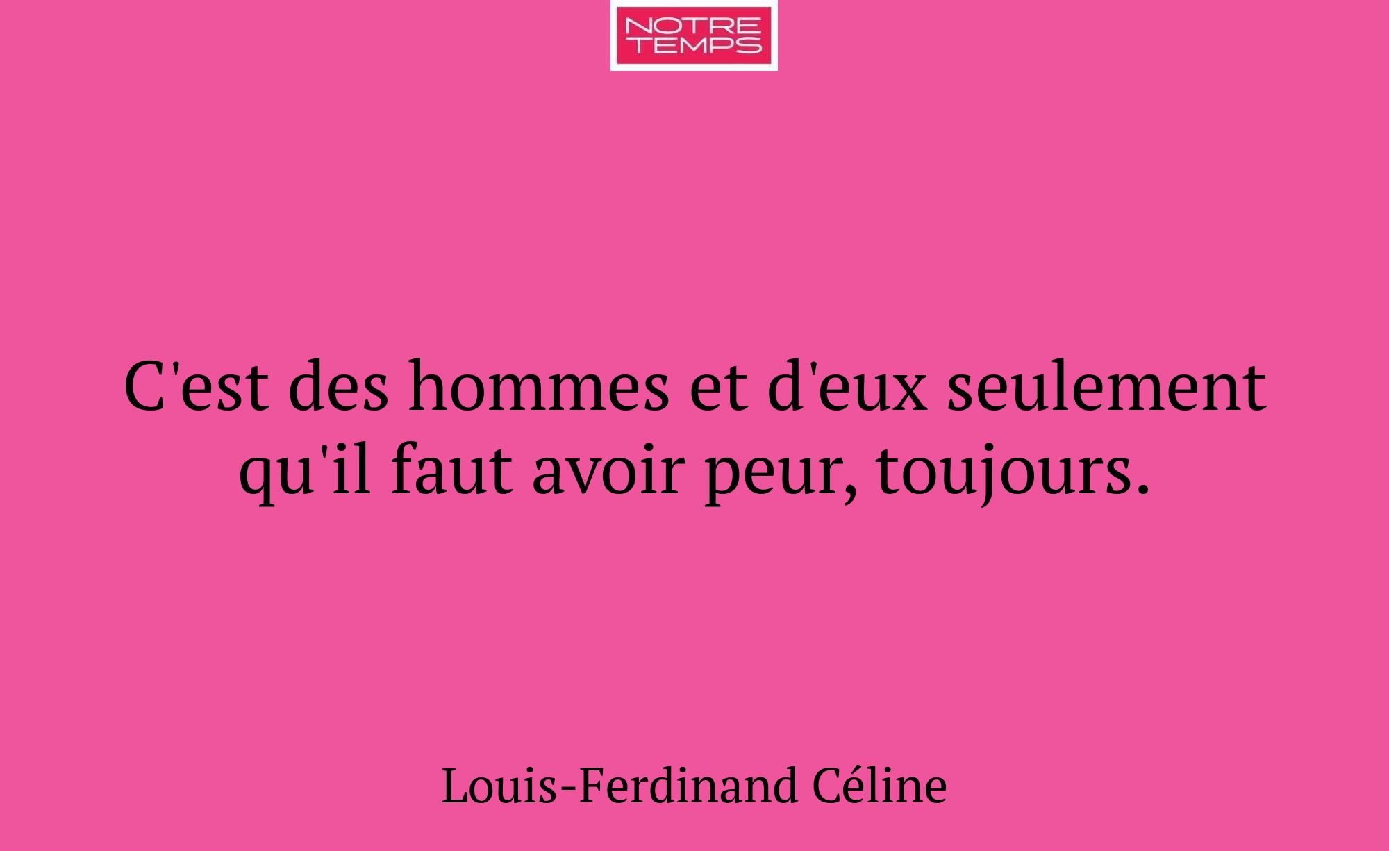 C'est des hommes et d'eux seulement qu'il faut avo...