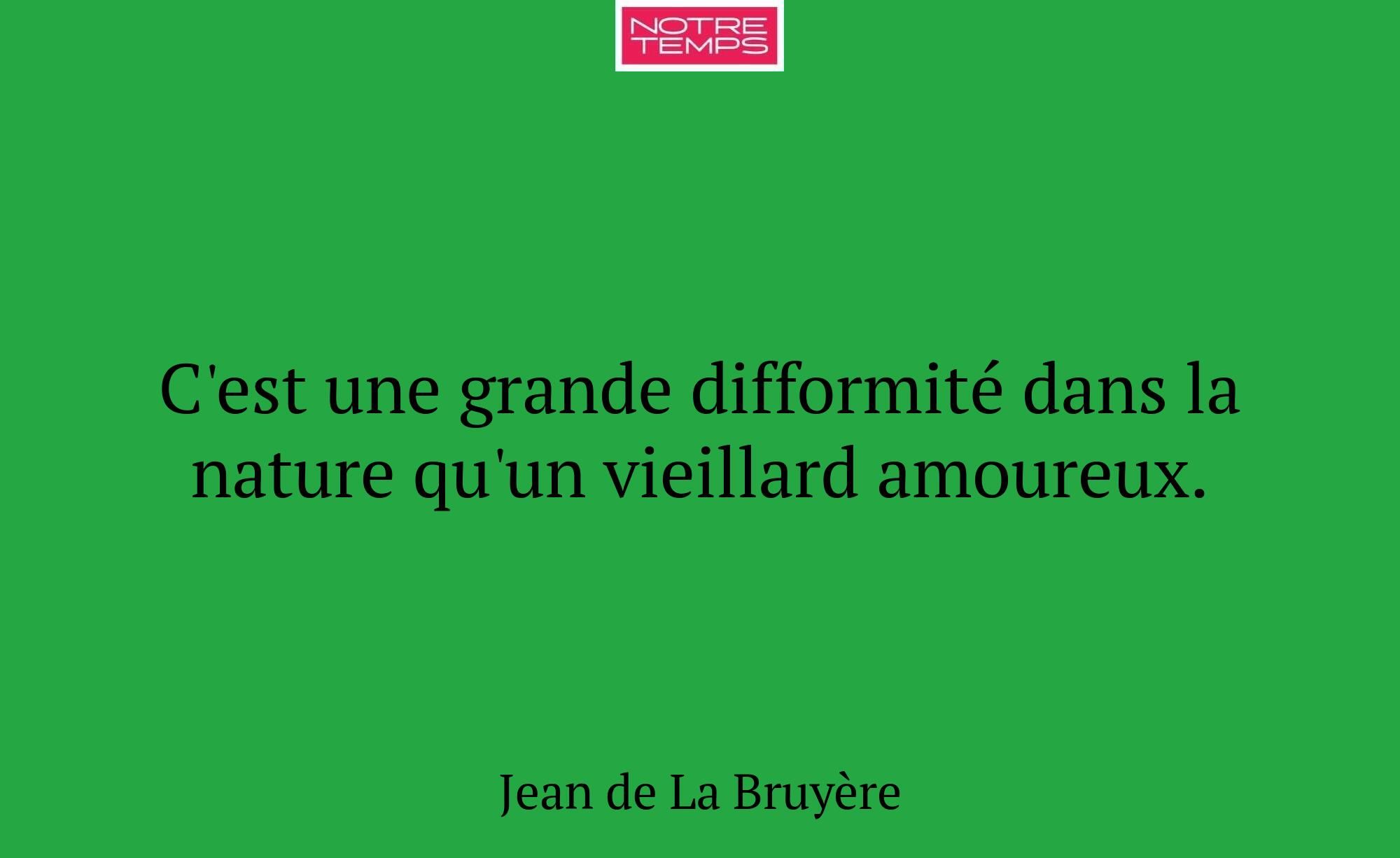 C'est une grande difformité dans la nature qu'un v...