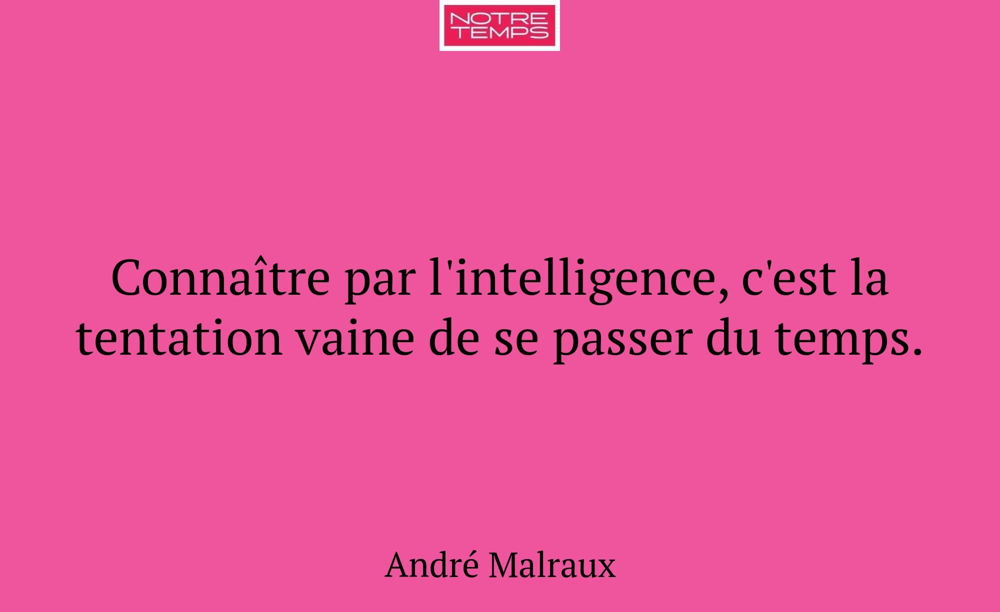 Connaître par l'intelligence, c'est la tentation v...