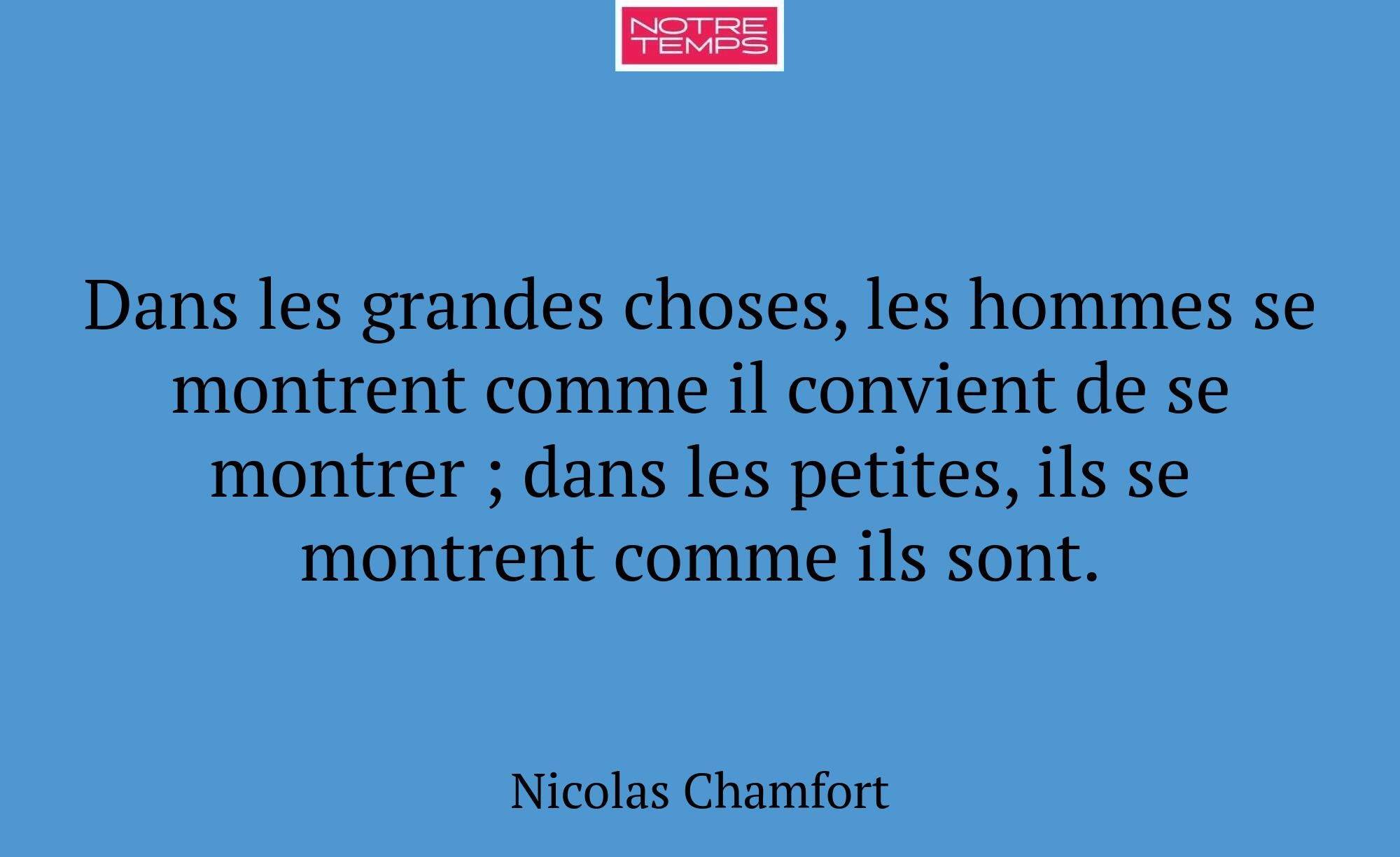 Dans les grandes choses, les hommes se montrent co...