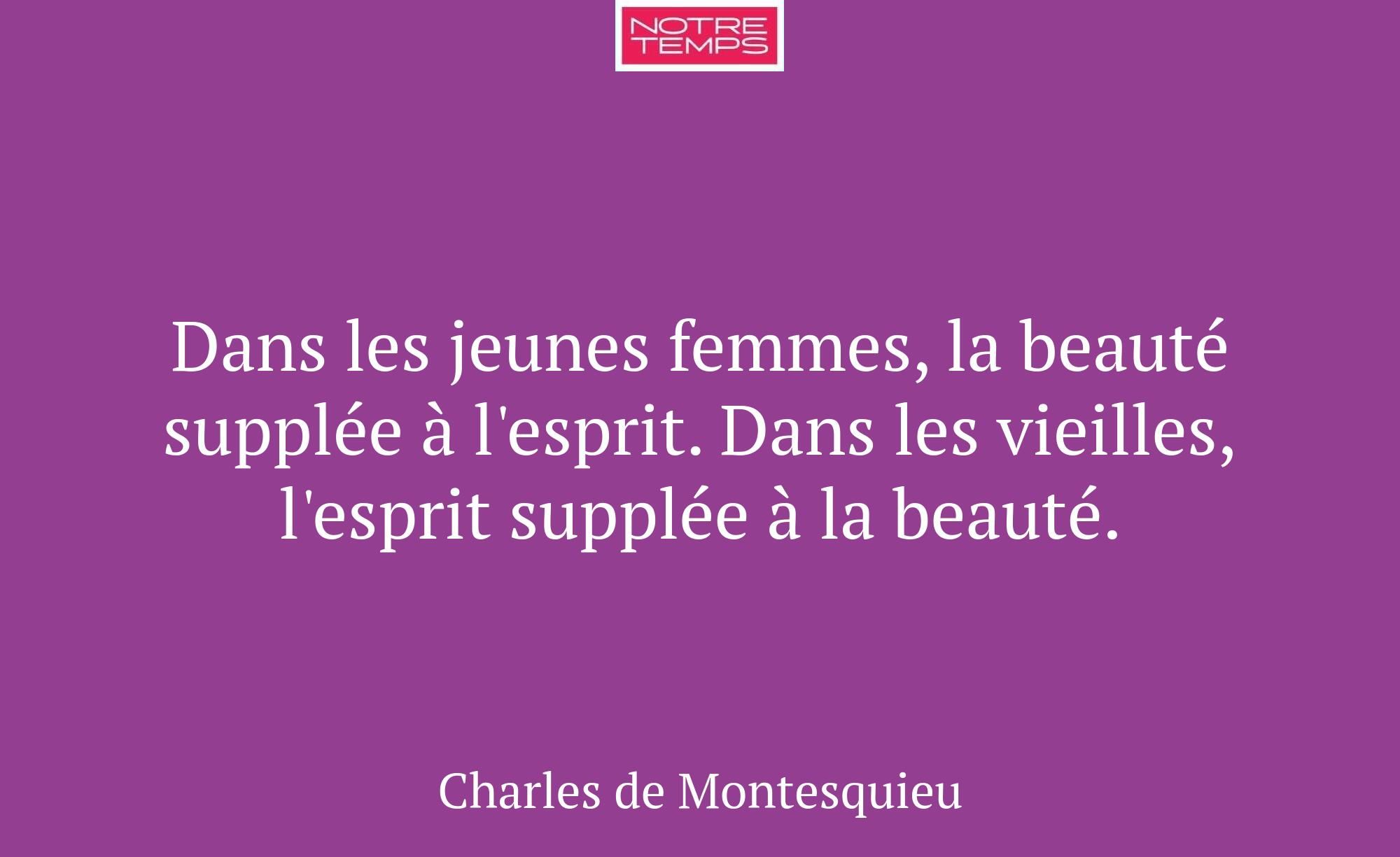 Dans les jeunes femmes, la beauté supplée à l'espr...