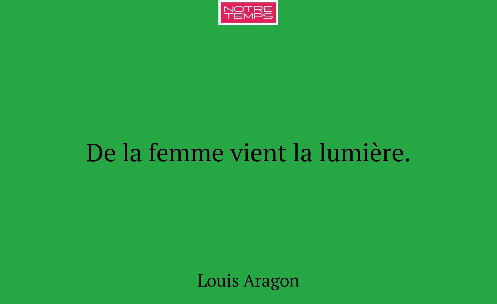 De la femme vient la lumière.