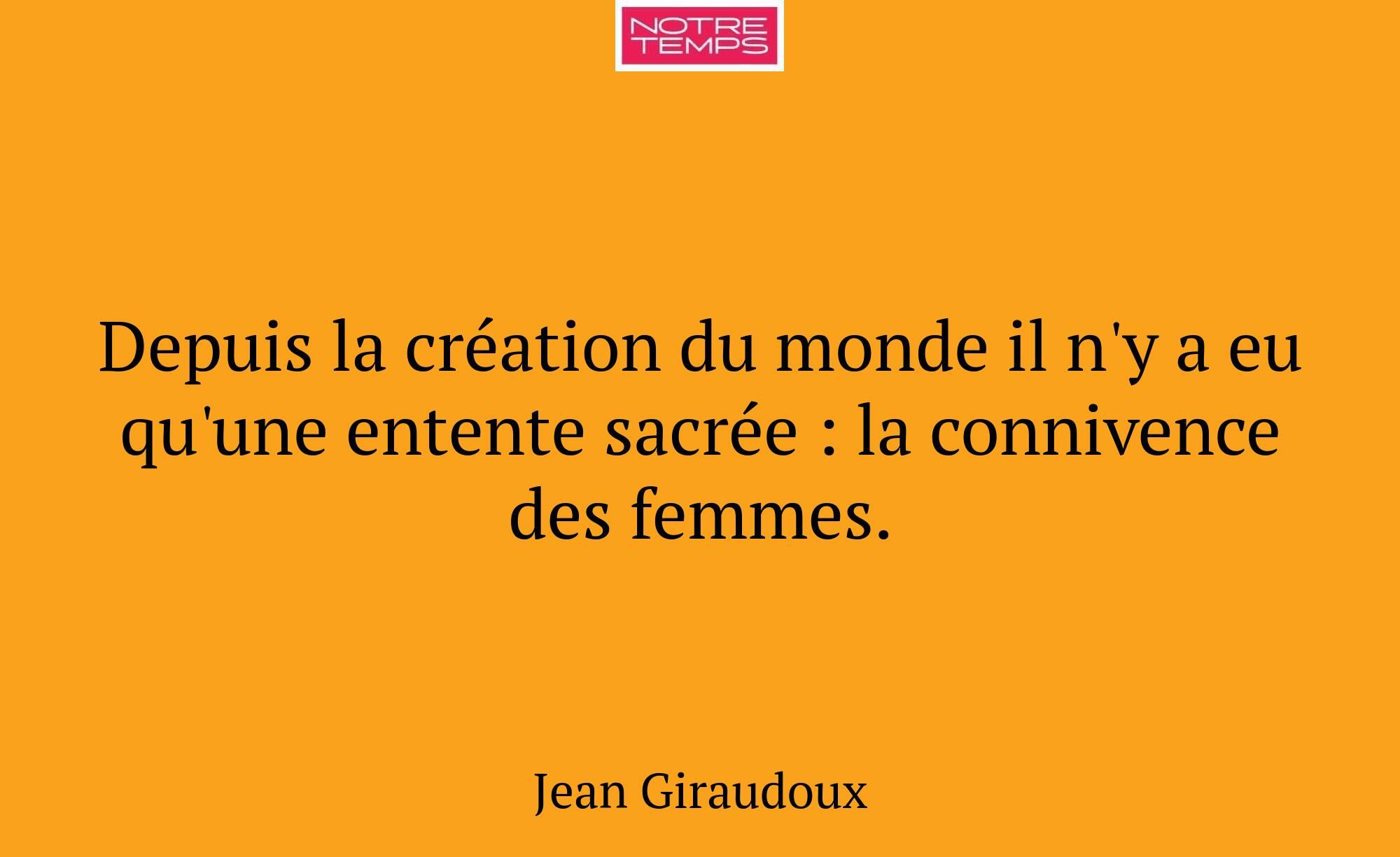 Depuis la création du monde il n'y a eu qu'une ent...