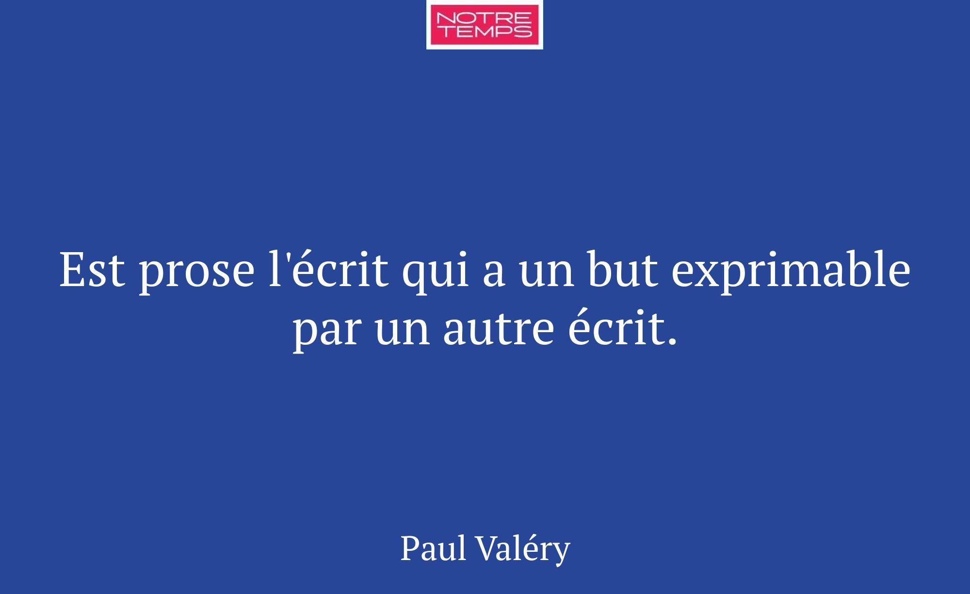 Est prose l'écrit qui a un but exprimable par un a...