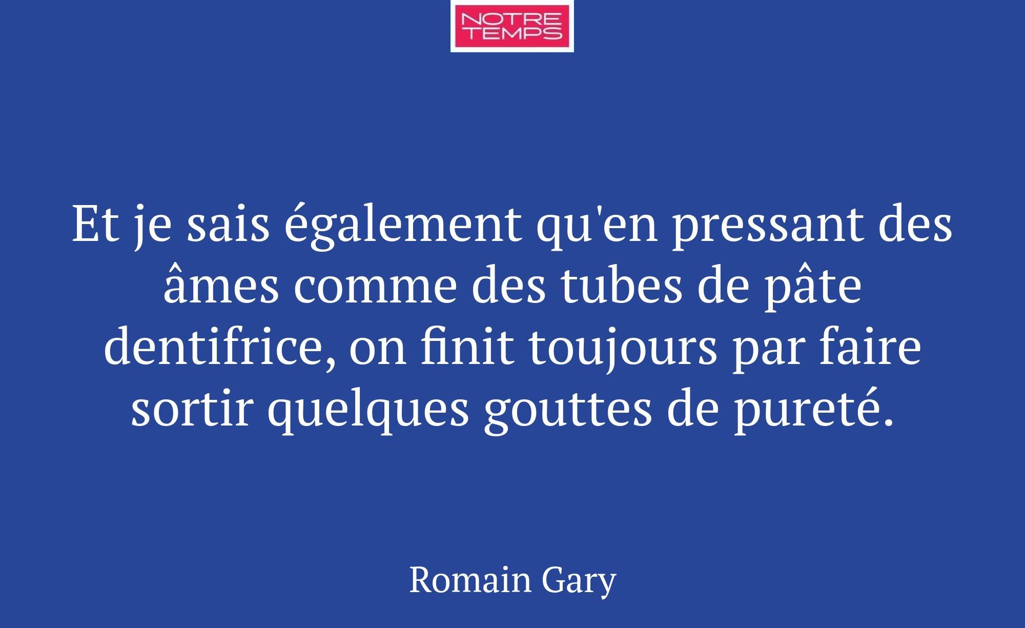 Et je sais également qu'en pressant des âmes comme...