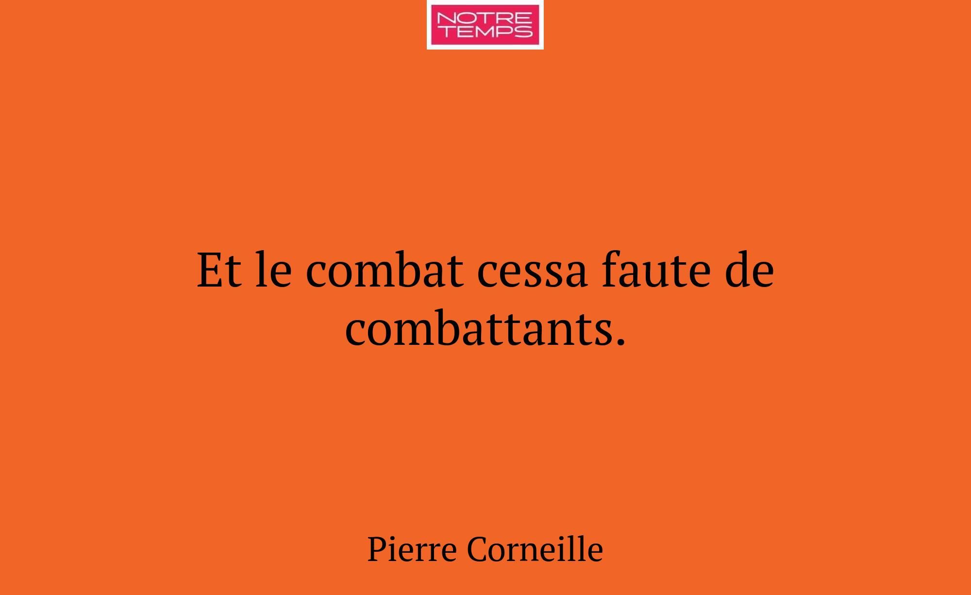 Et le combat cessa faute de combattants.