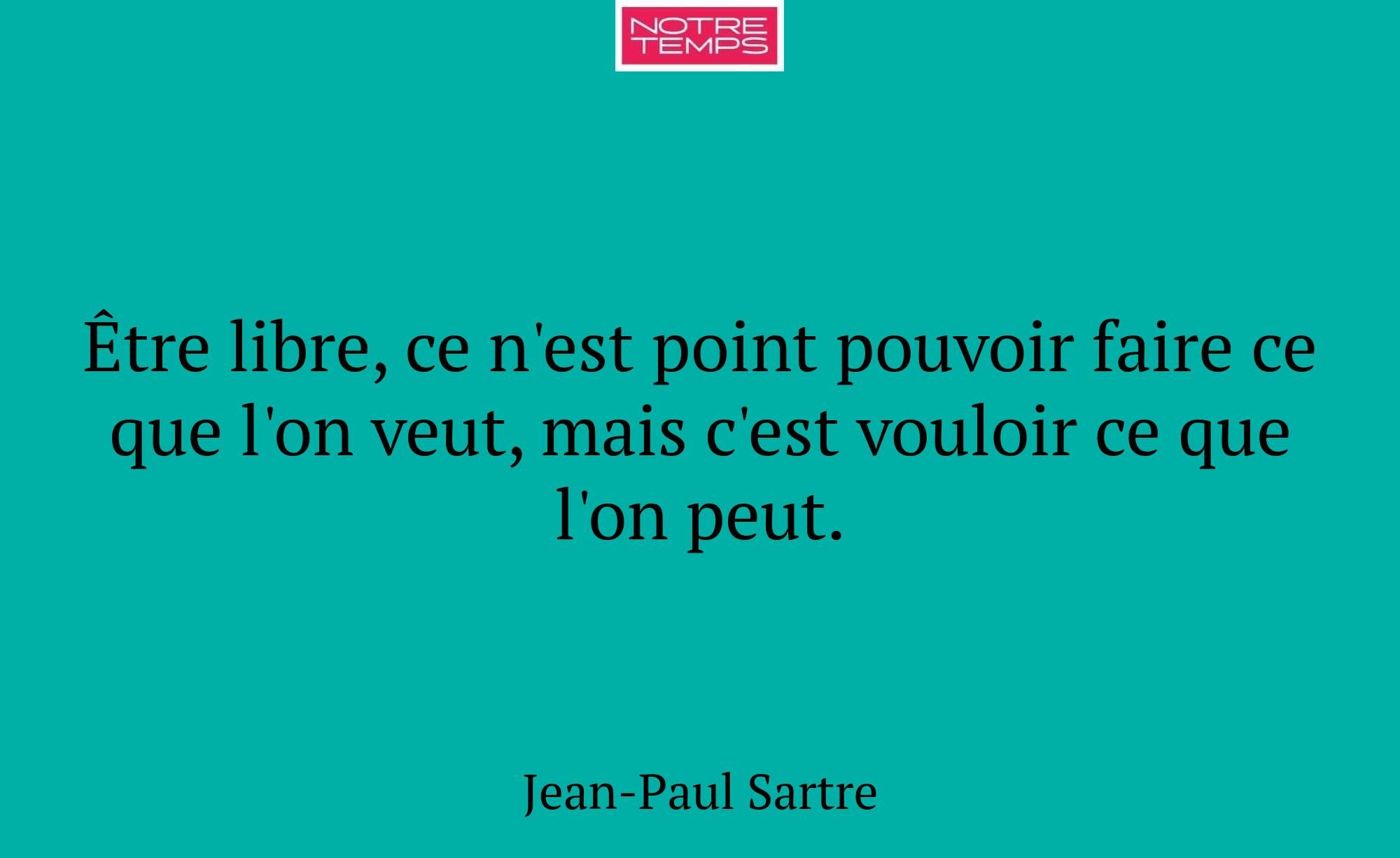 Être libre, ce n'est point pouvoir faire ce que l'...