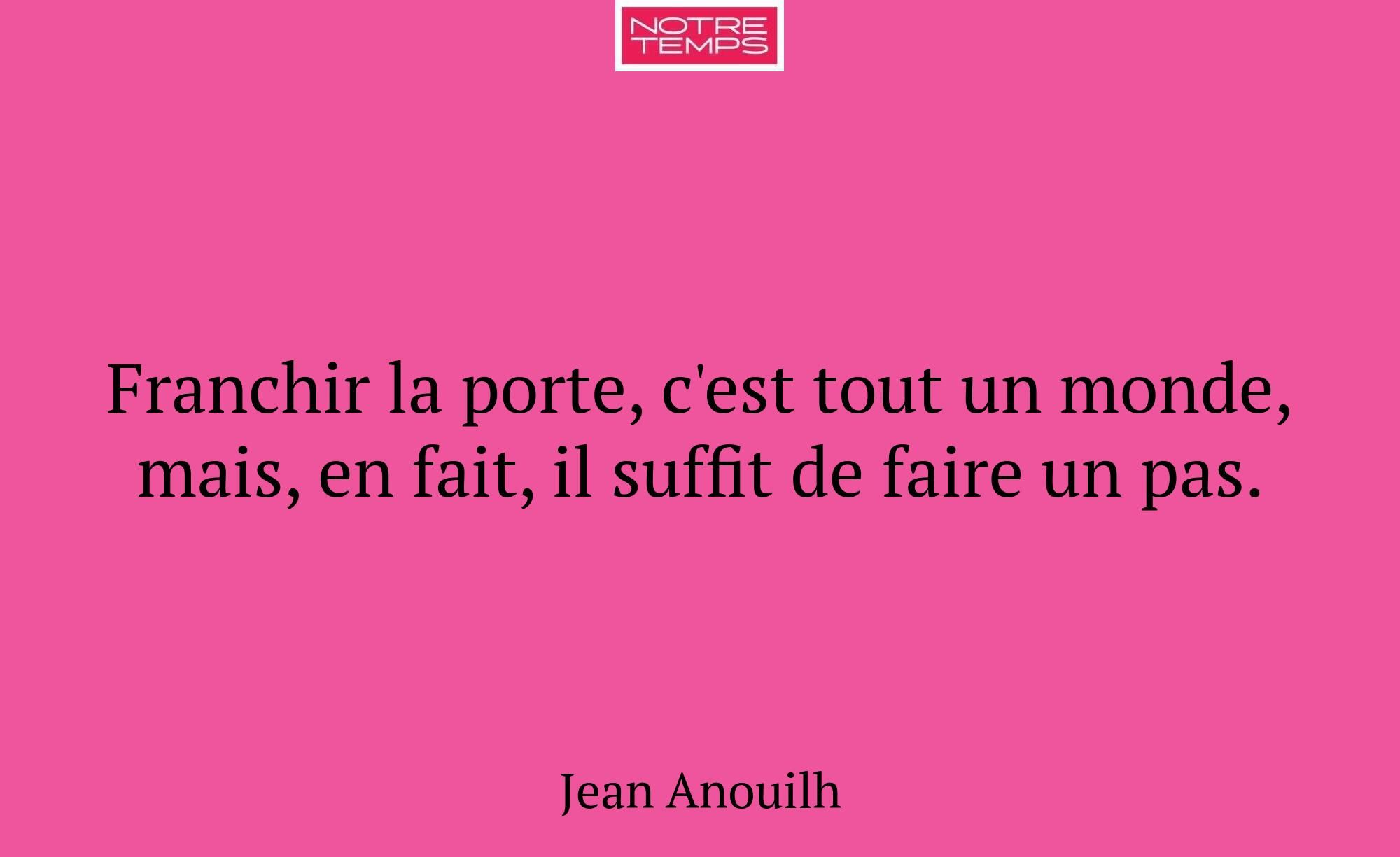 Franchir la porte, c'est tout un monde, mais, en f...