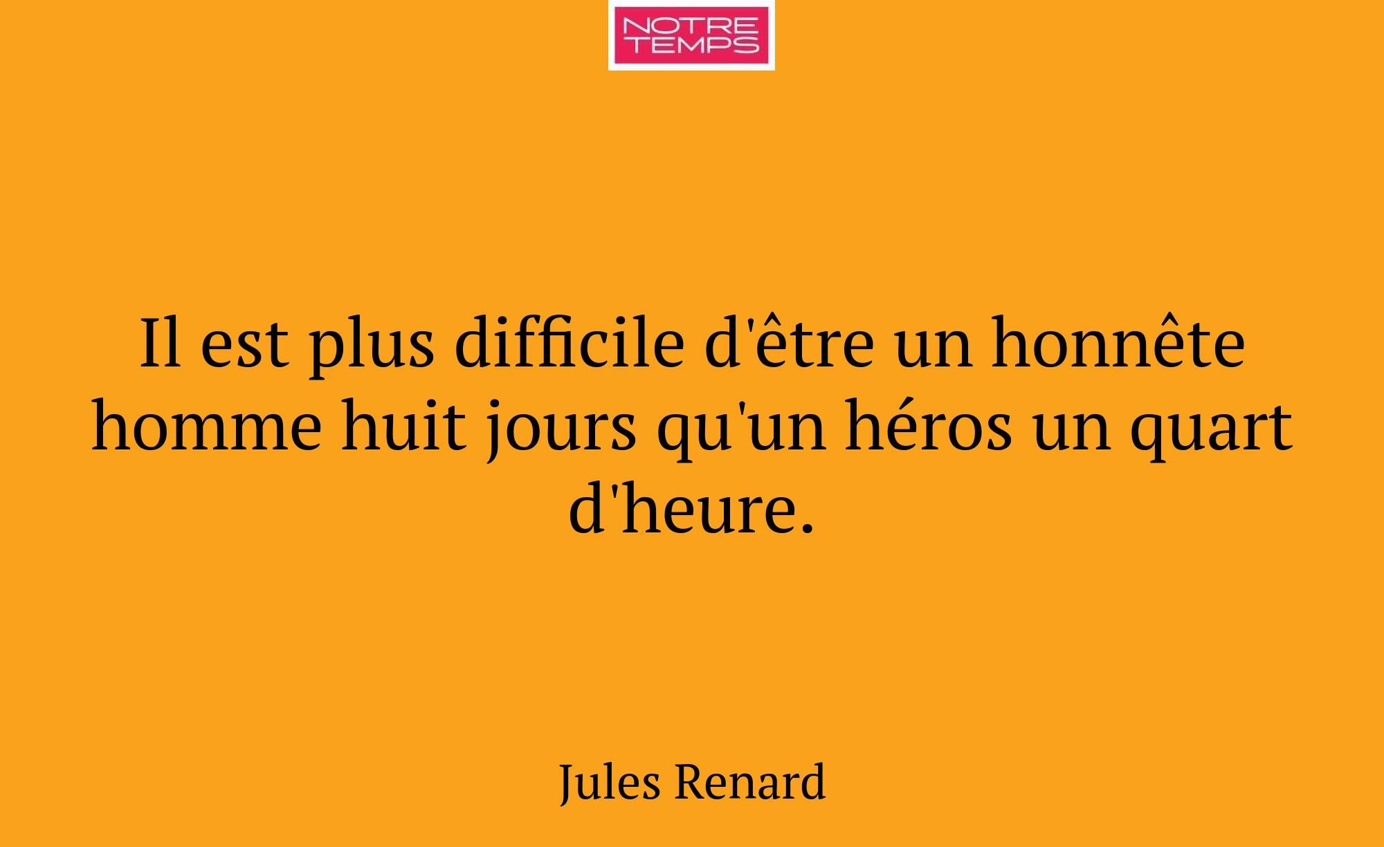 Il est plus difficile d'être un honnête homme huit...