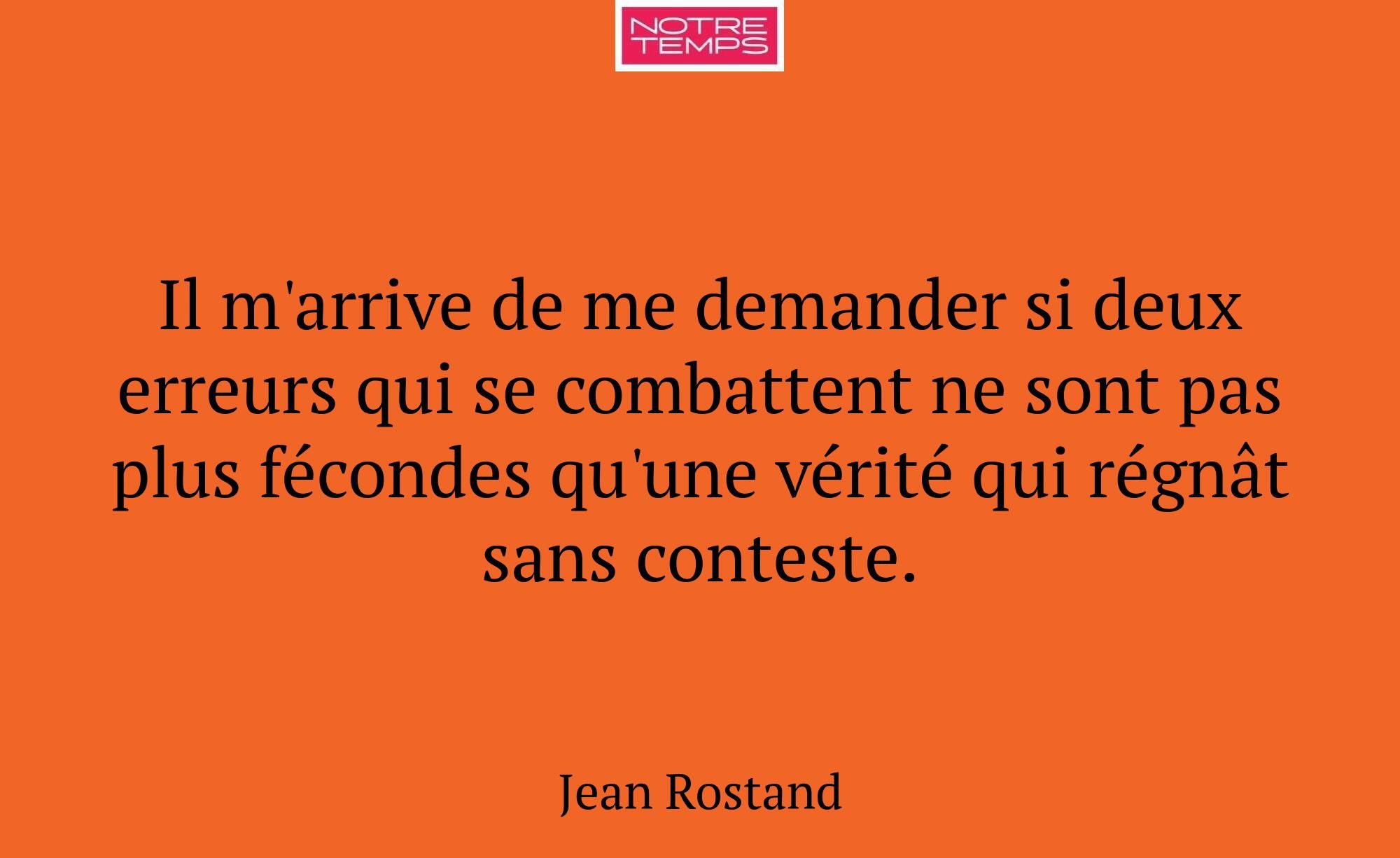 Il m'arrive de me demander si deux erreurs qui se...