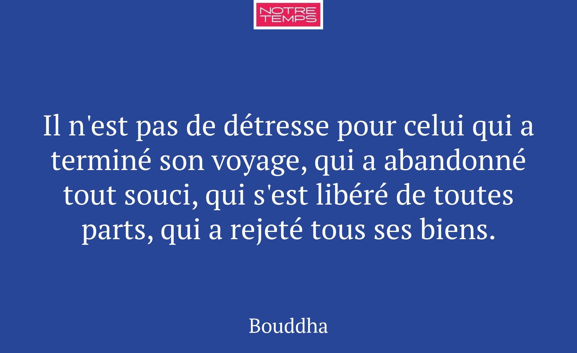 Il n'est pas de détresse pour celui qui a terminé...