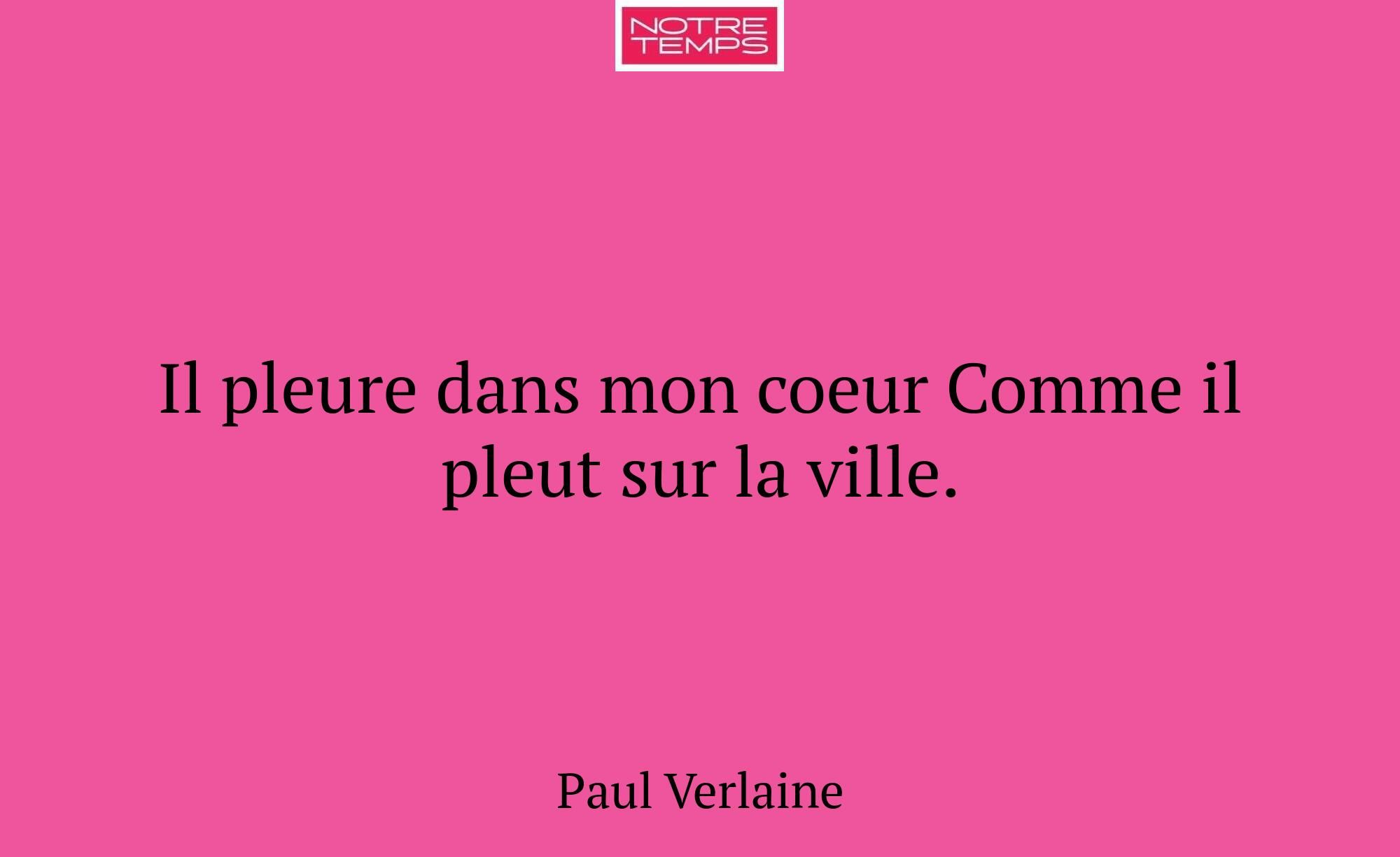Il pleure dans mon coeur Comme il pleut sur la vil...