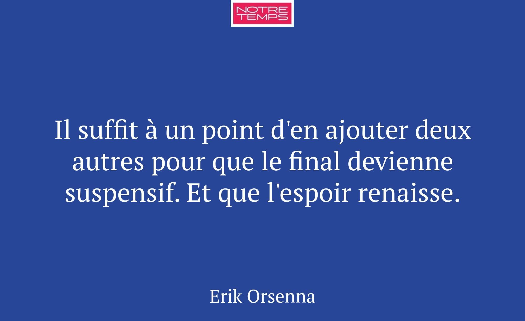 Il suffit à un point d'en ajouter deux autres pour...