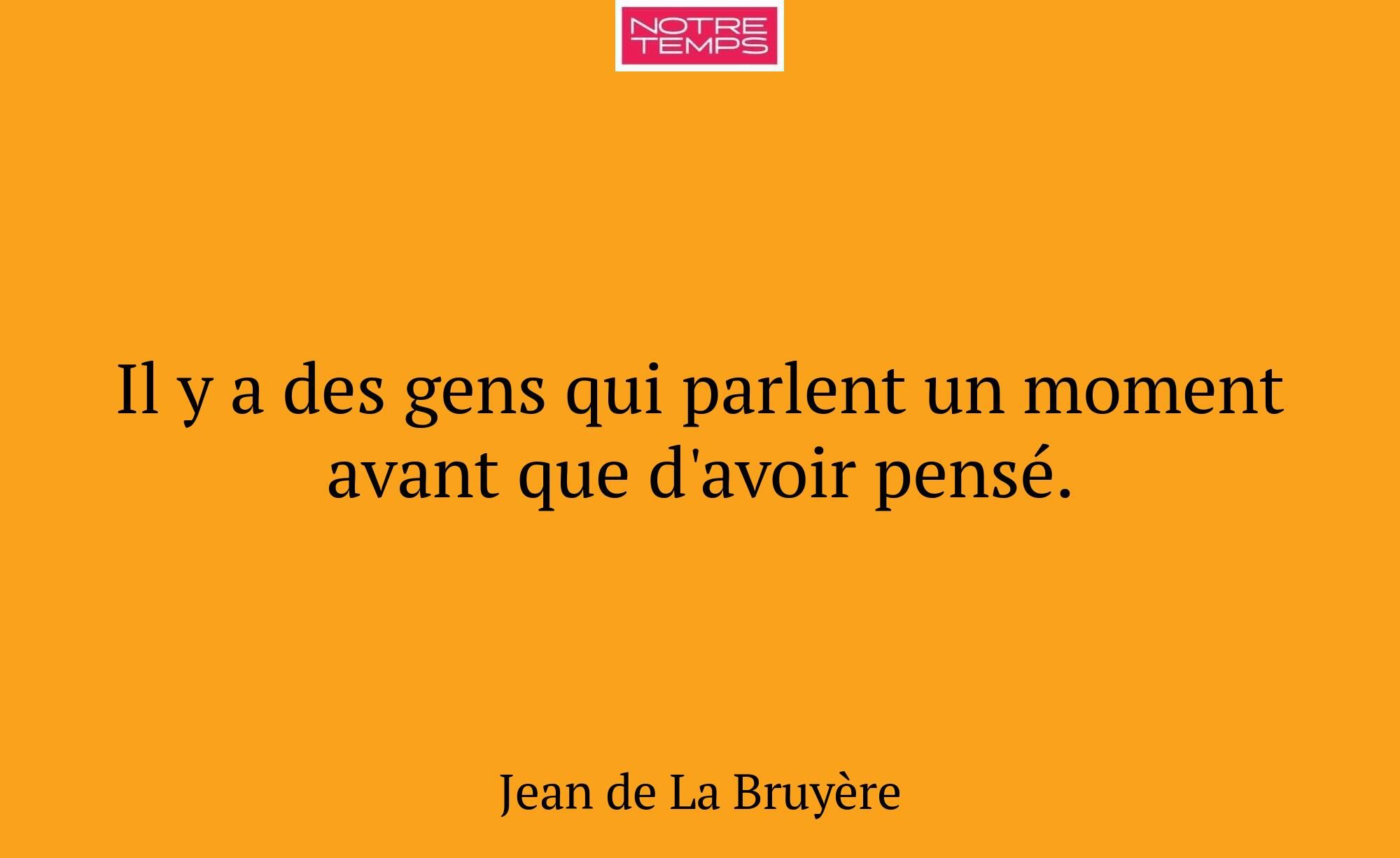 Il y a des gens qui parlent un moment avant que d'...