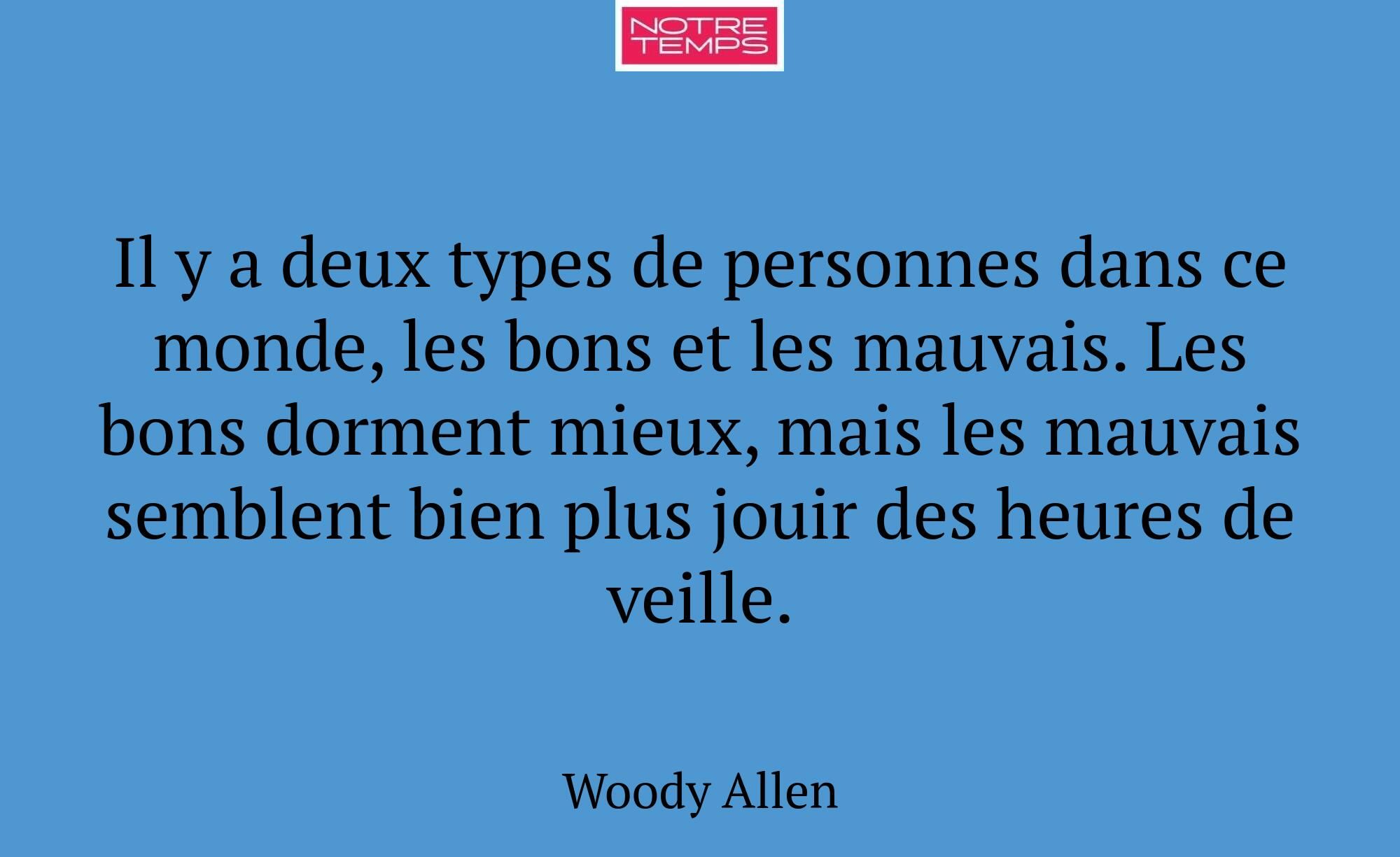 Il y a deux types de personnes dans ce monde, les...